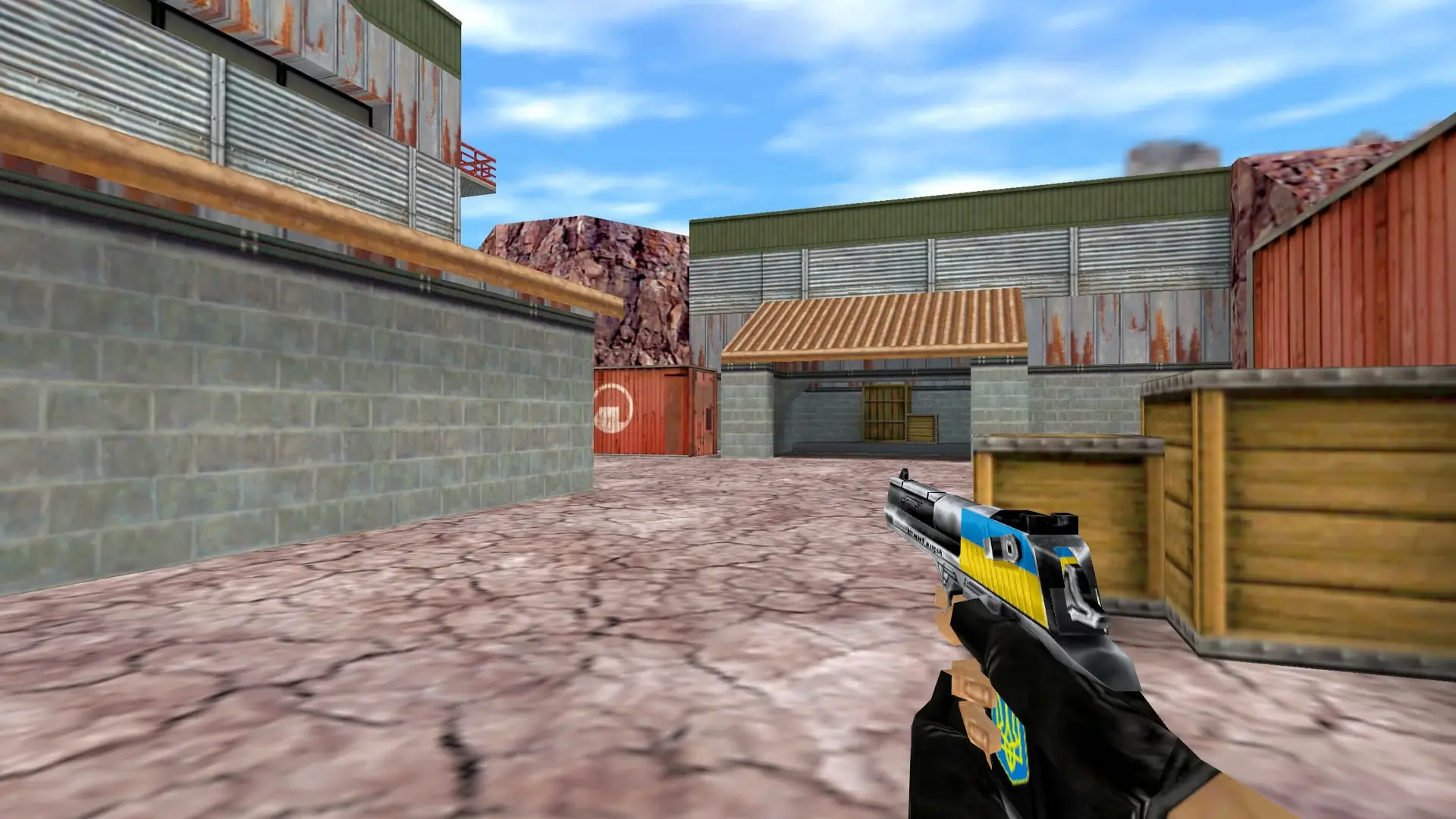 Desert Eagle: Ukrainian Patriot — de_nuke (first person)