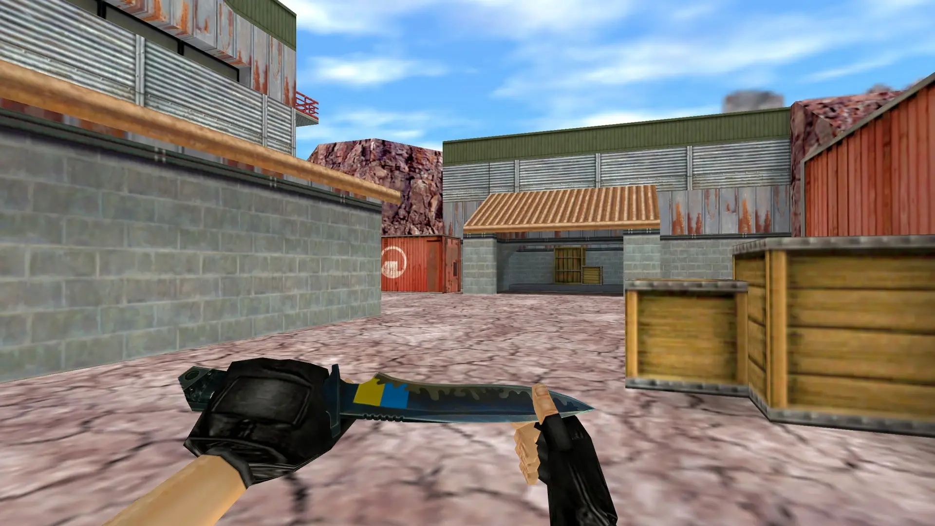 Knife: Ukrainian Patriot — de_nuke (first person)