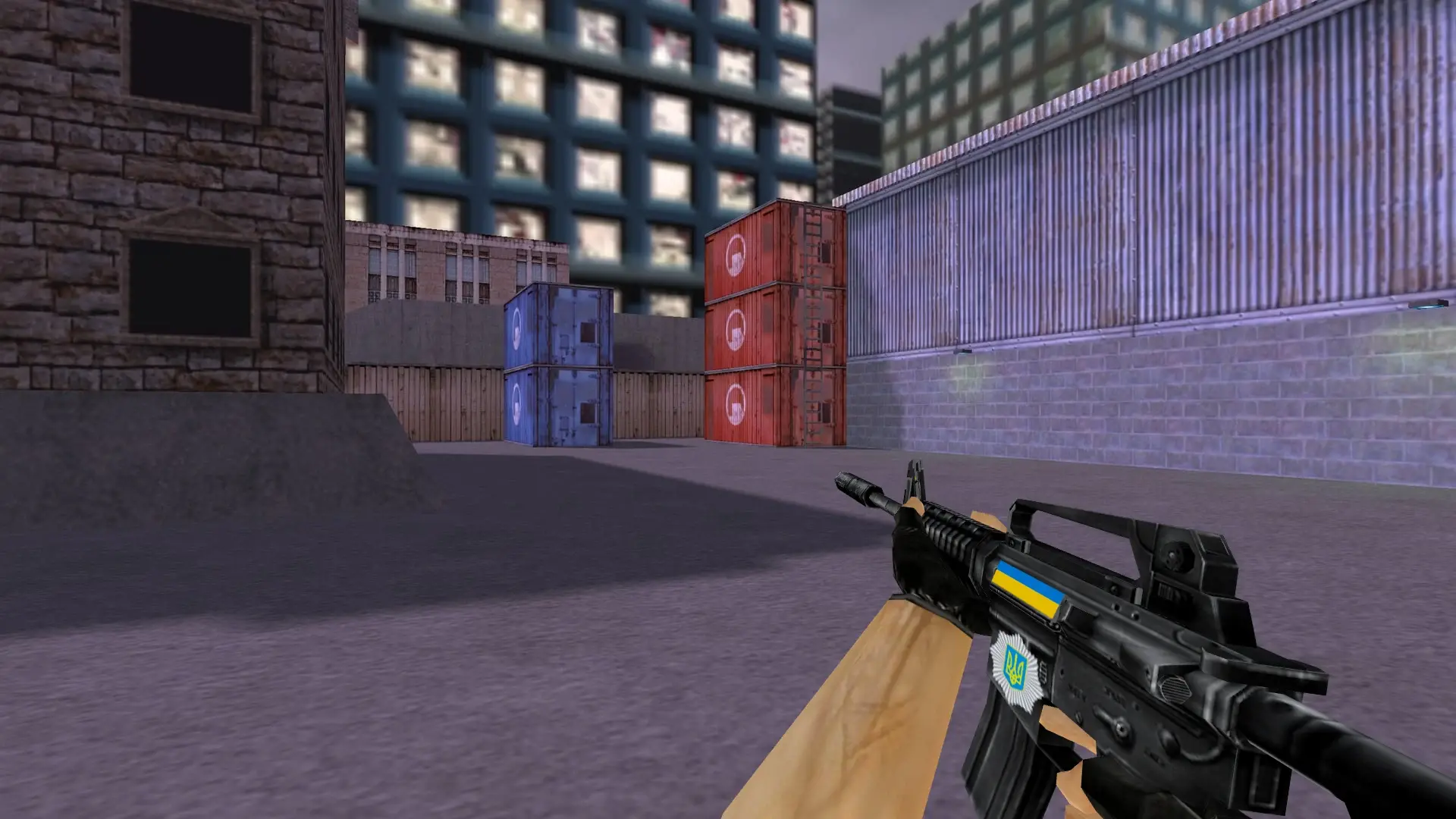 M4A1: Ukrainian Patriot — cs_assault (first person)