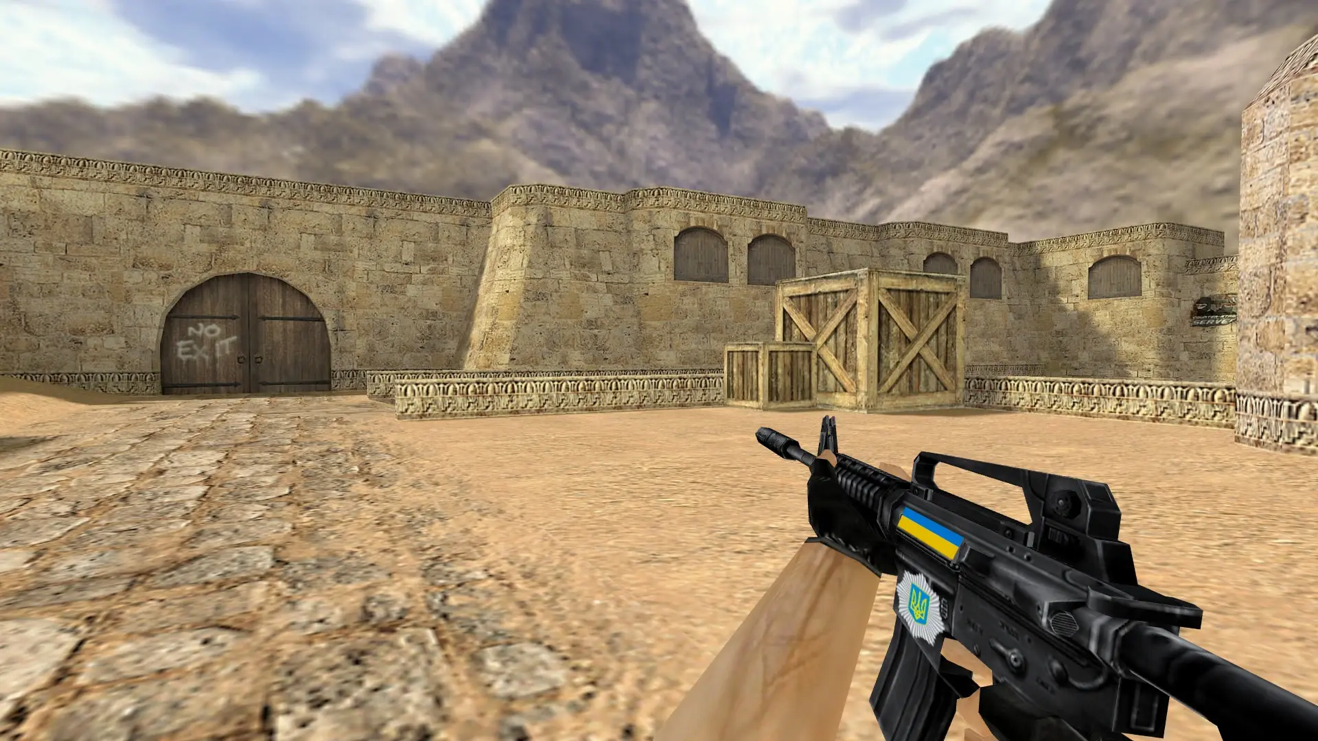 M4A1: Ukrainian Patriot — de_dust2 (first person)