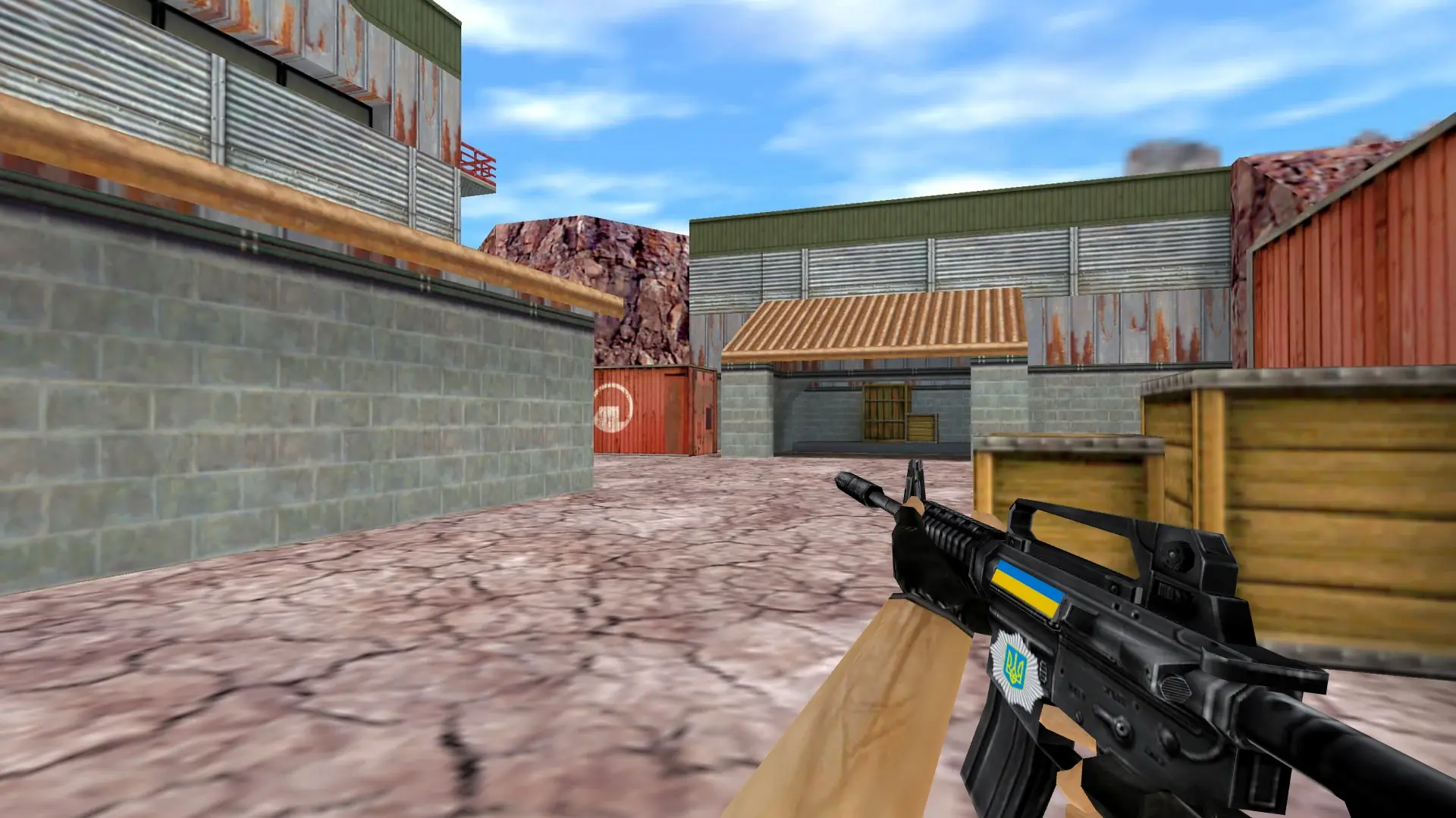 M4A1: Ukrainian Patriot — de_nuke (first person)