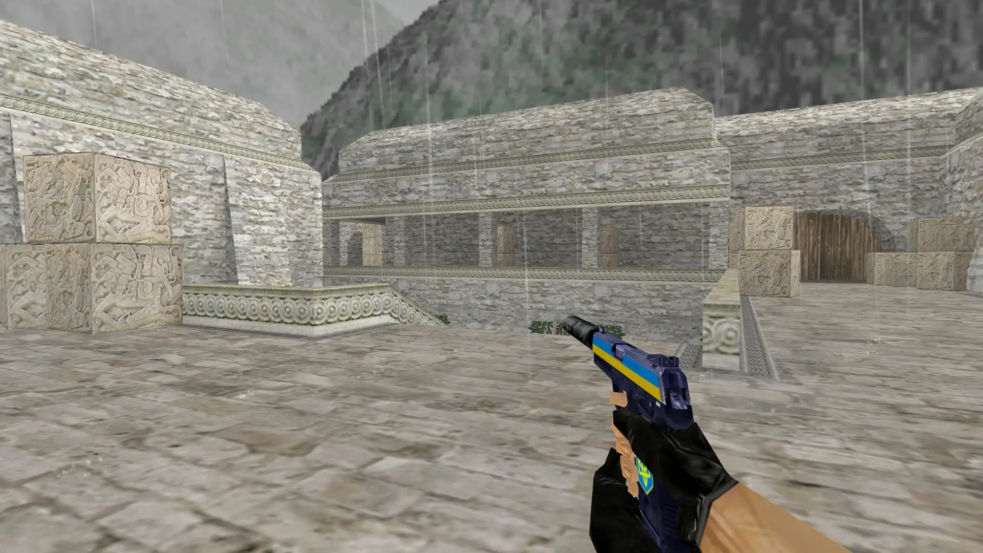 USP: Ukrainian Patriot — de_aztec (first person)