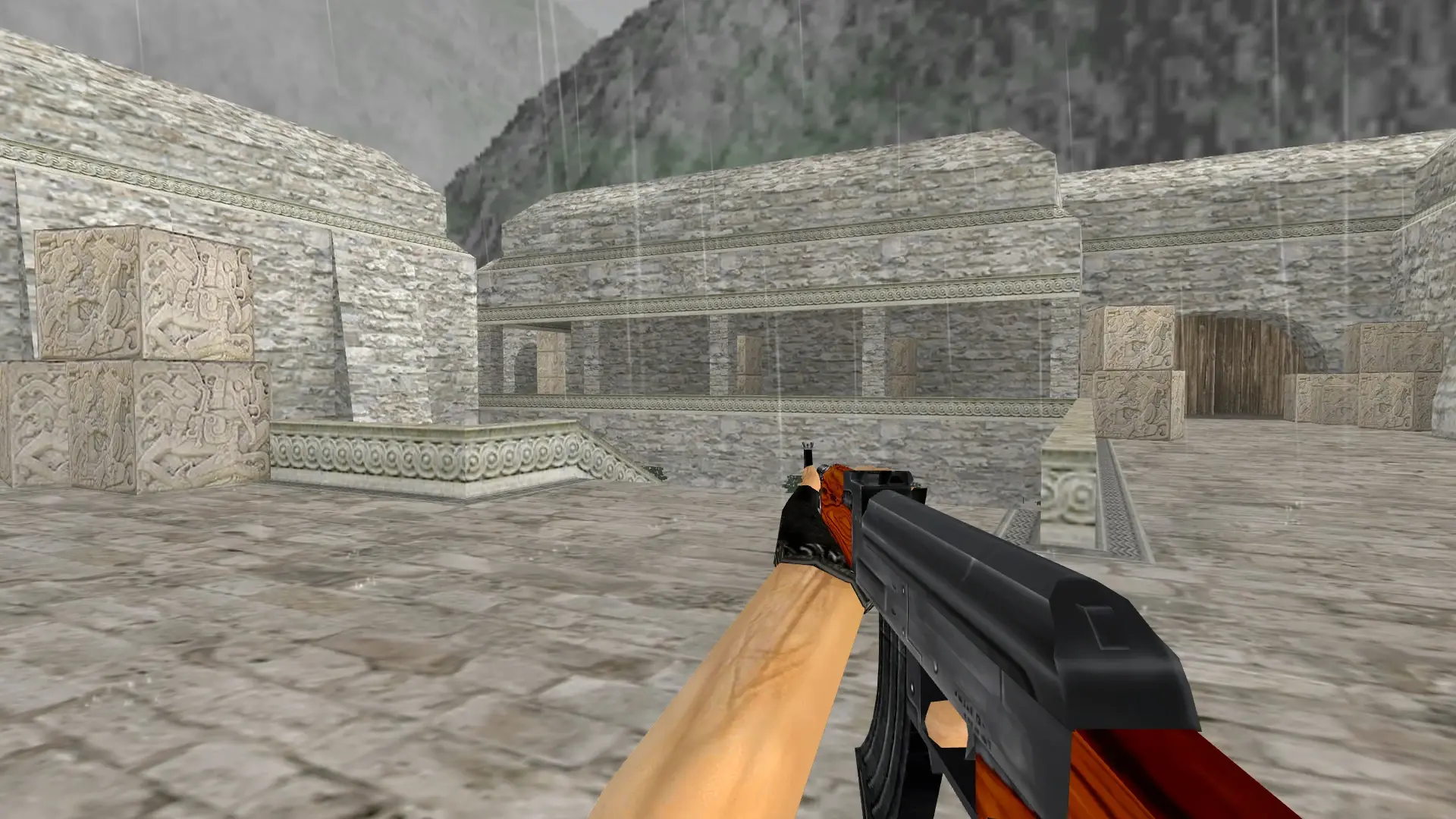 AK-47 — Smoothed Default Weapons — de_aztec (first person)