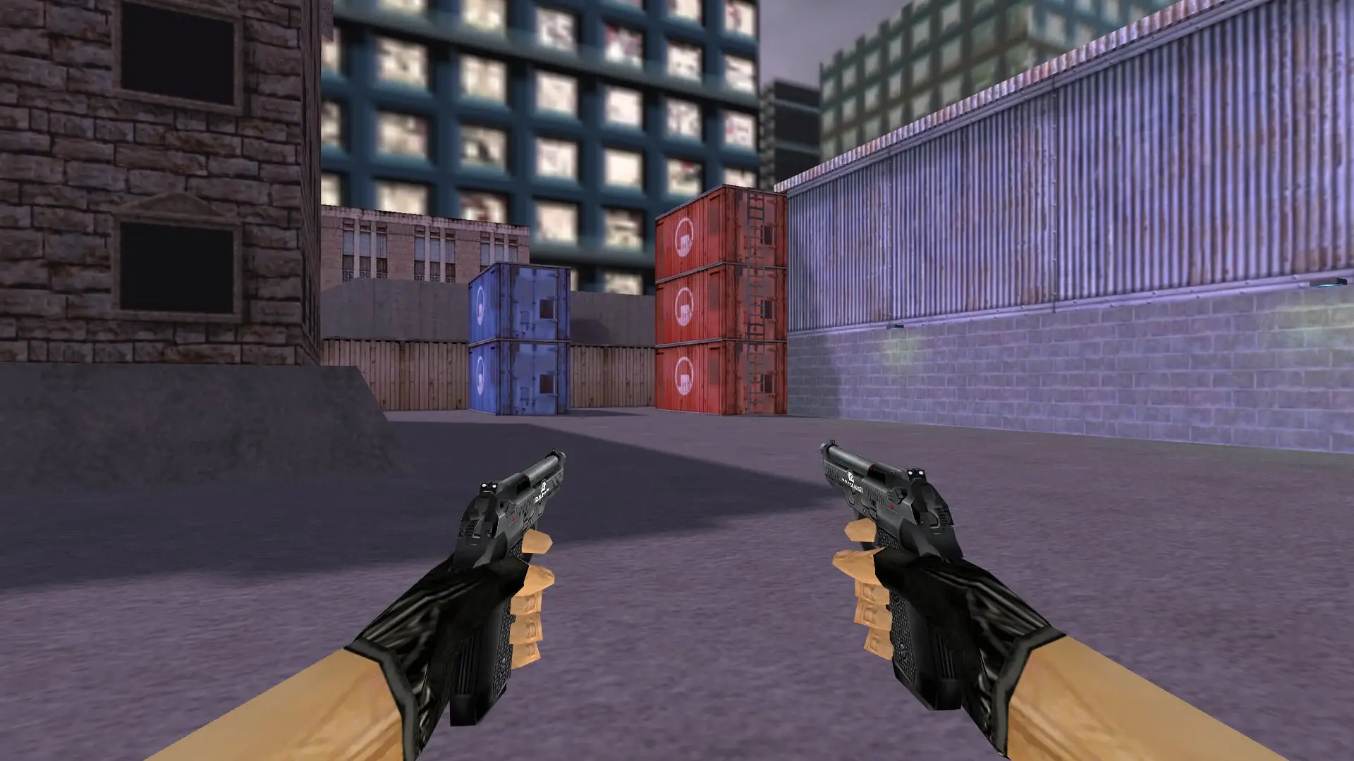 Dual Berettas — Smoothed Default Weapons — cs_assault (first person)