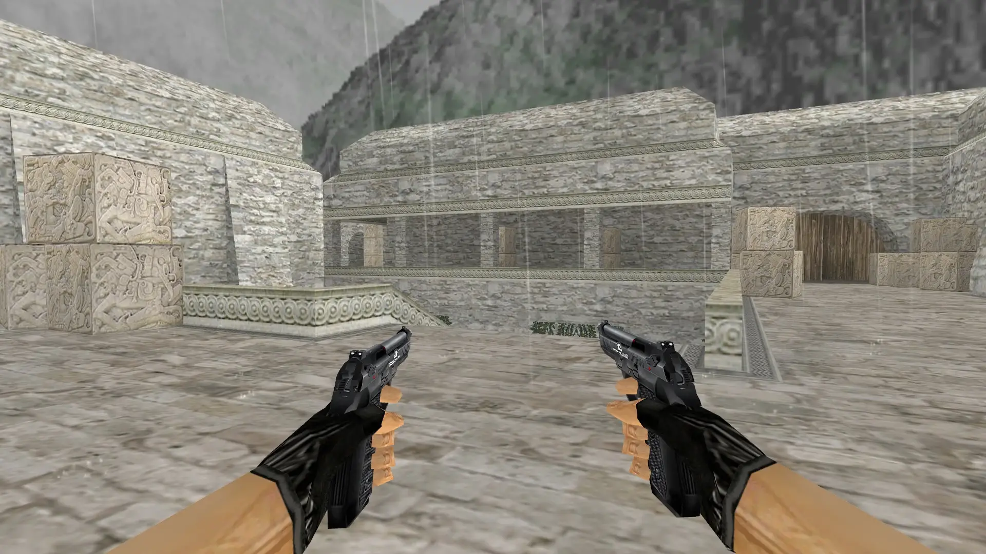 Dual Berettas — Smoothed Default Weapons — de_aztec (first person)