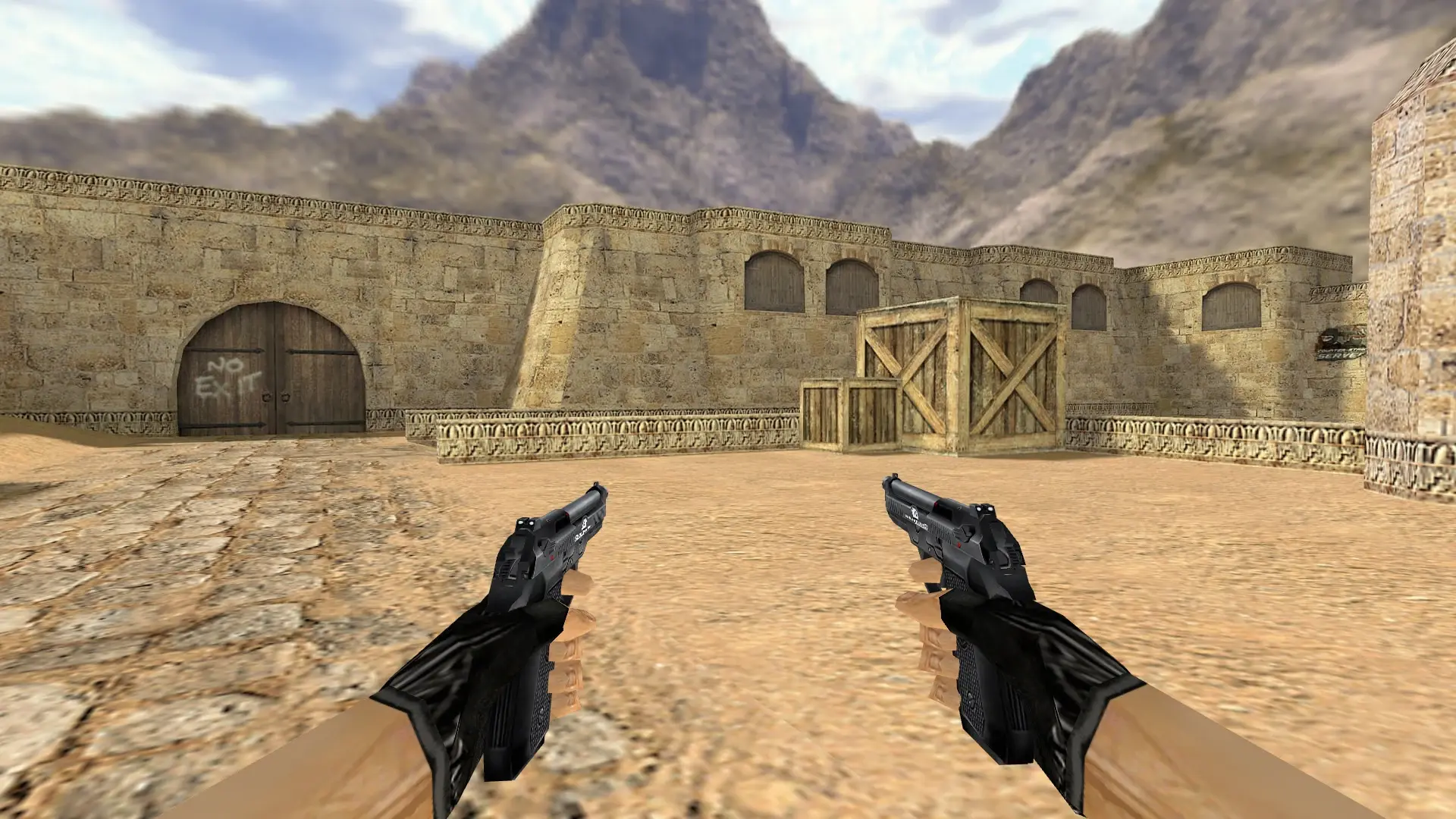 Dual Berettas — Smoothed Default Weapons — de_dust2 (first person)