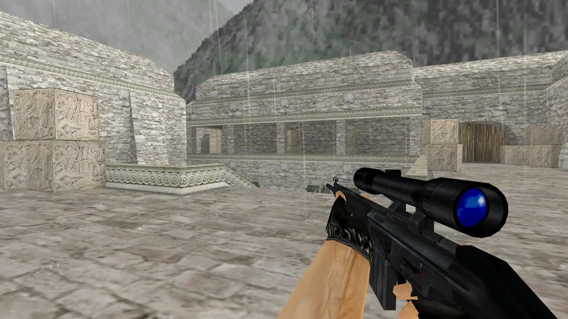 G3SG1 — Smoothed Default Weapons — de_aztec (first person)