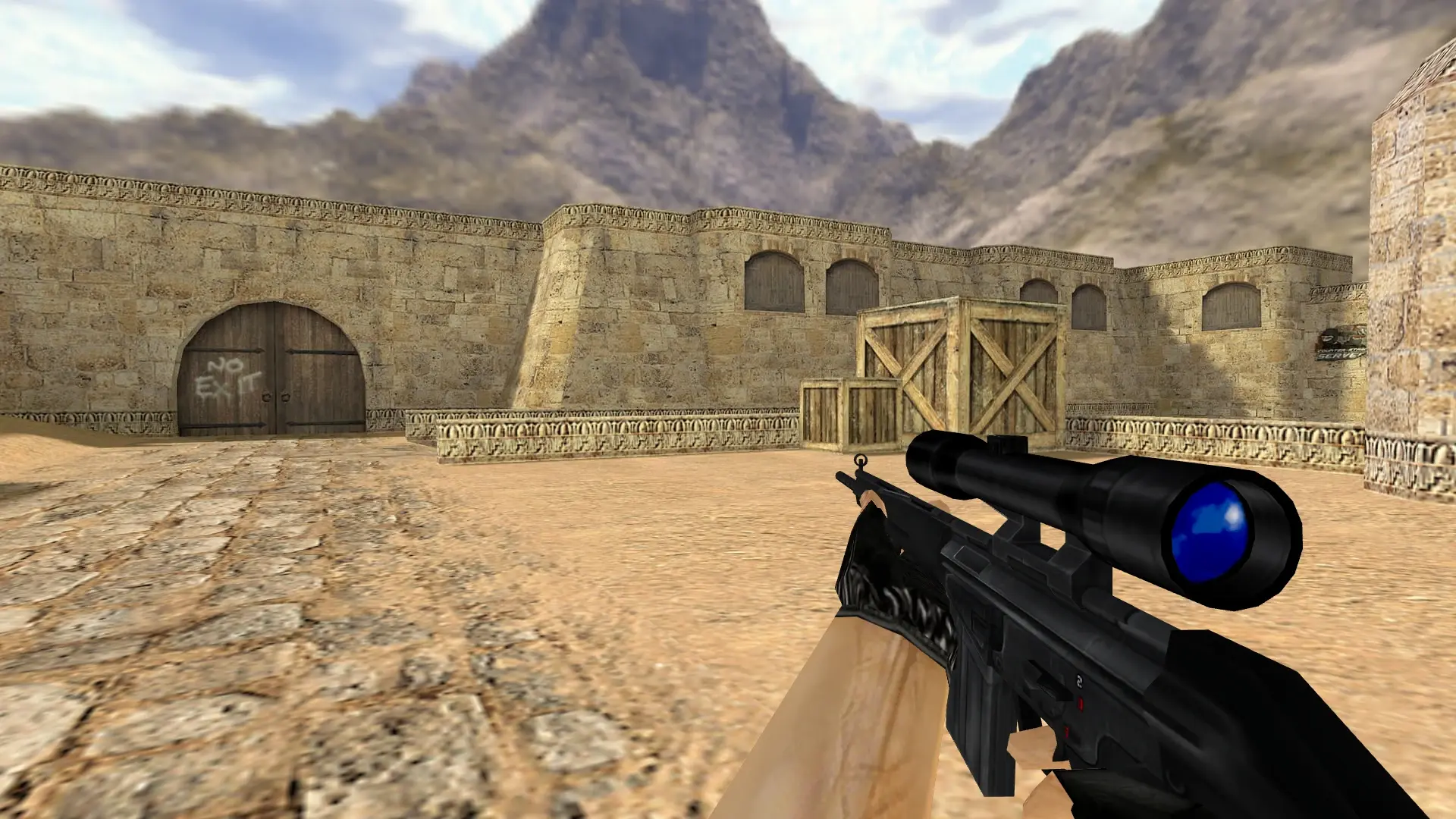 G3SG1 — Smoothed Default Weapons — de_dust2 (first person)
