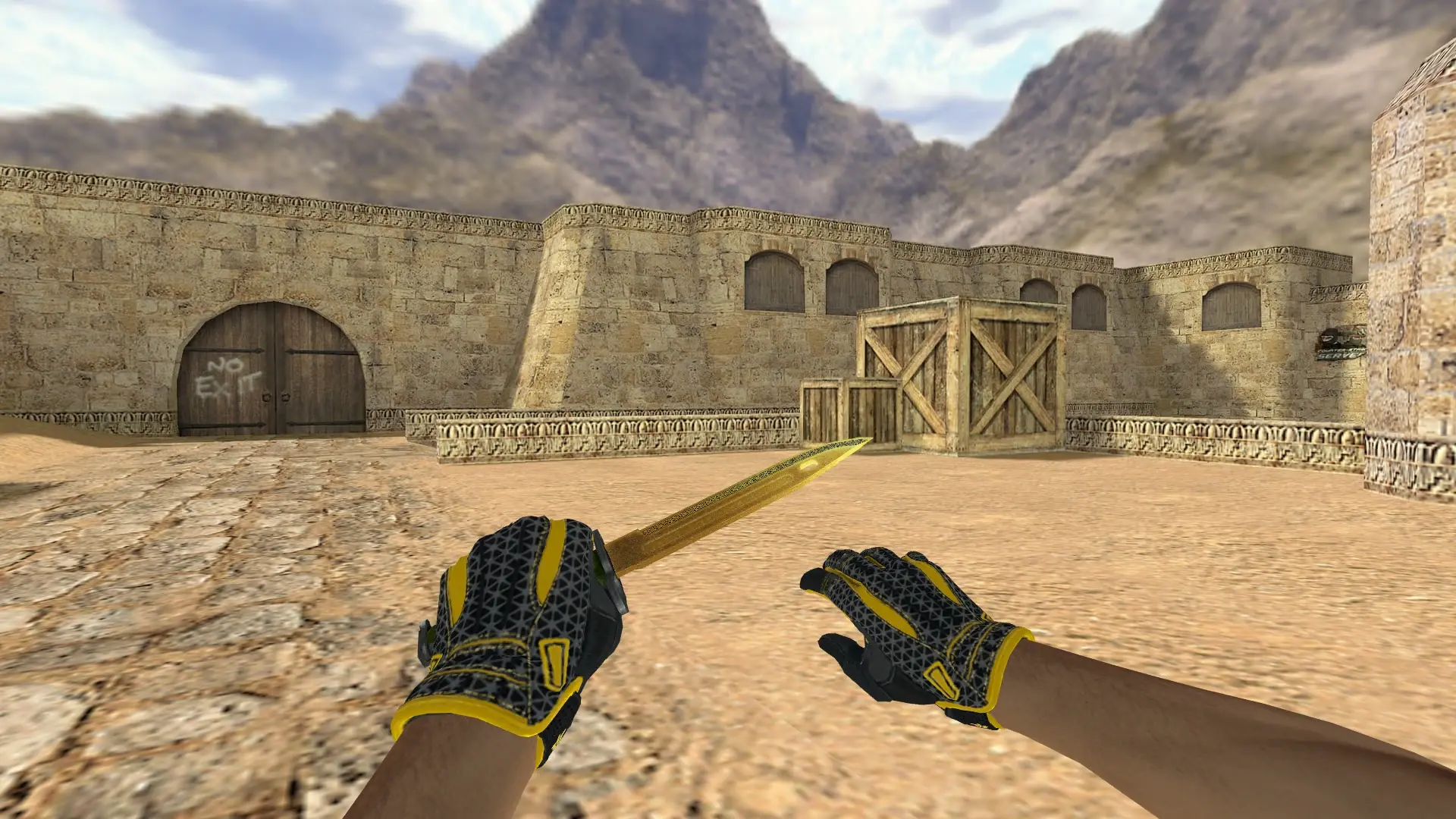 Bayonet Lore — Sport Gloves Omega Pack — de_dust2 (first person)