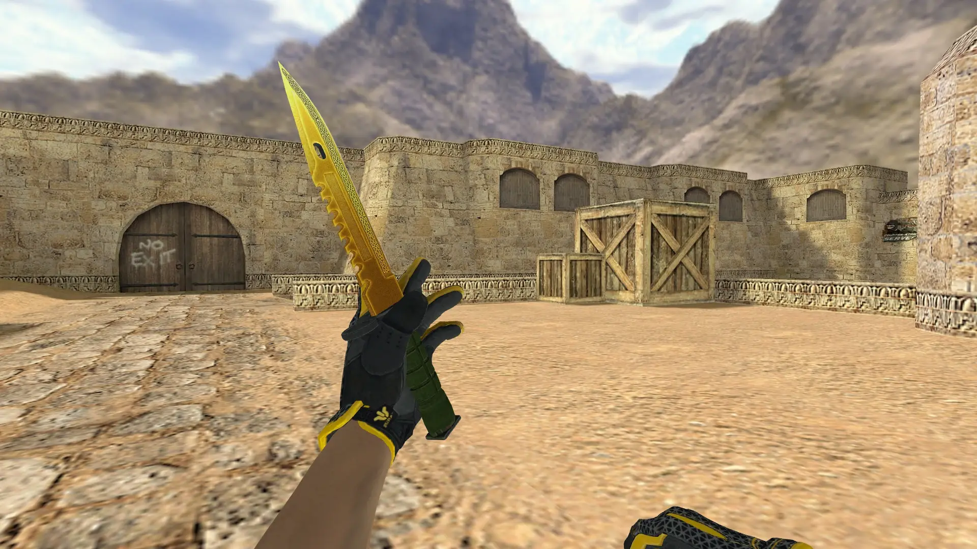 M9 Lore — Sport Gloves Omega Pack — de_dust2 (first person)