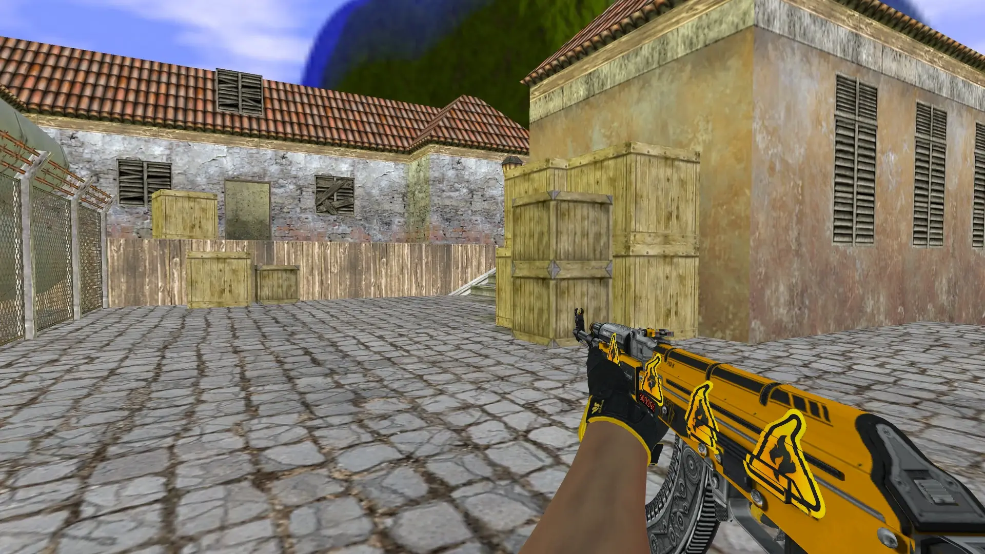 AK-47 — Sport Gloves Omega Pack — de_inferno (first person)