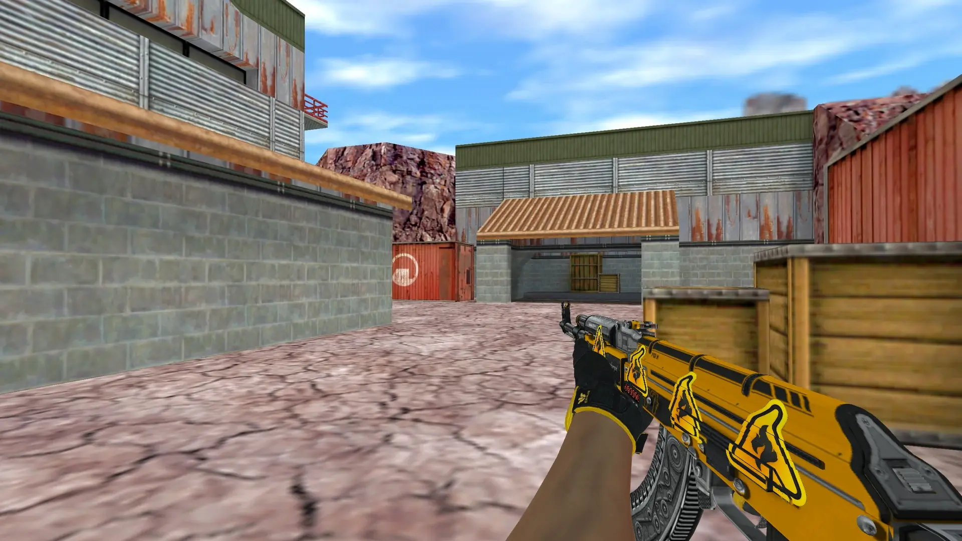 AK-47 — Sport Gloves Omega Pack — de_nuke (first person)