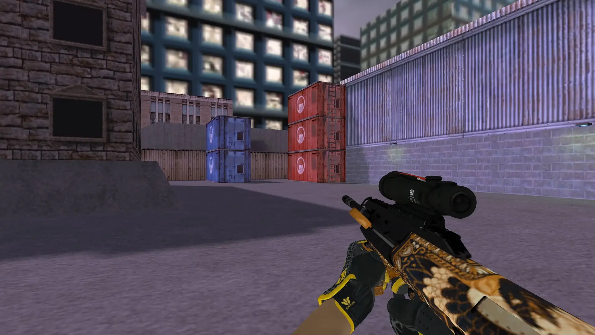 AUG — Sport Gloves Omega Pack — cs_assault (first person)