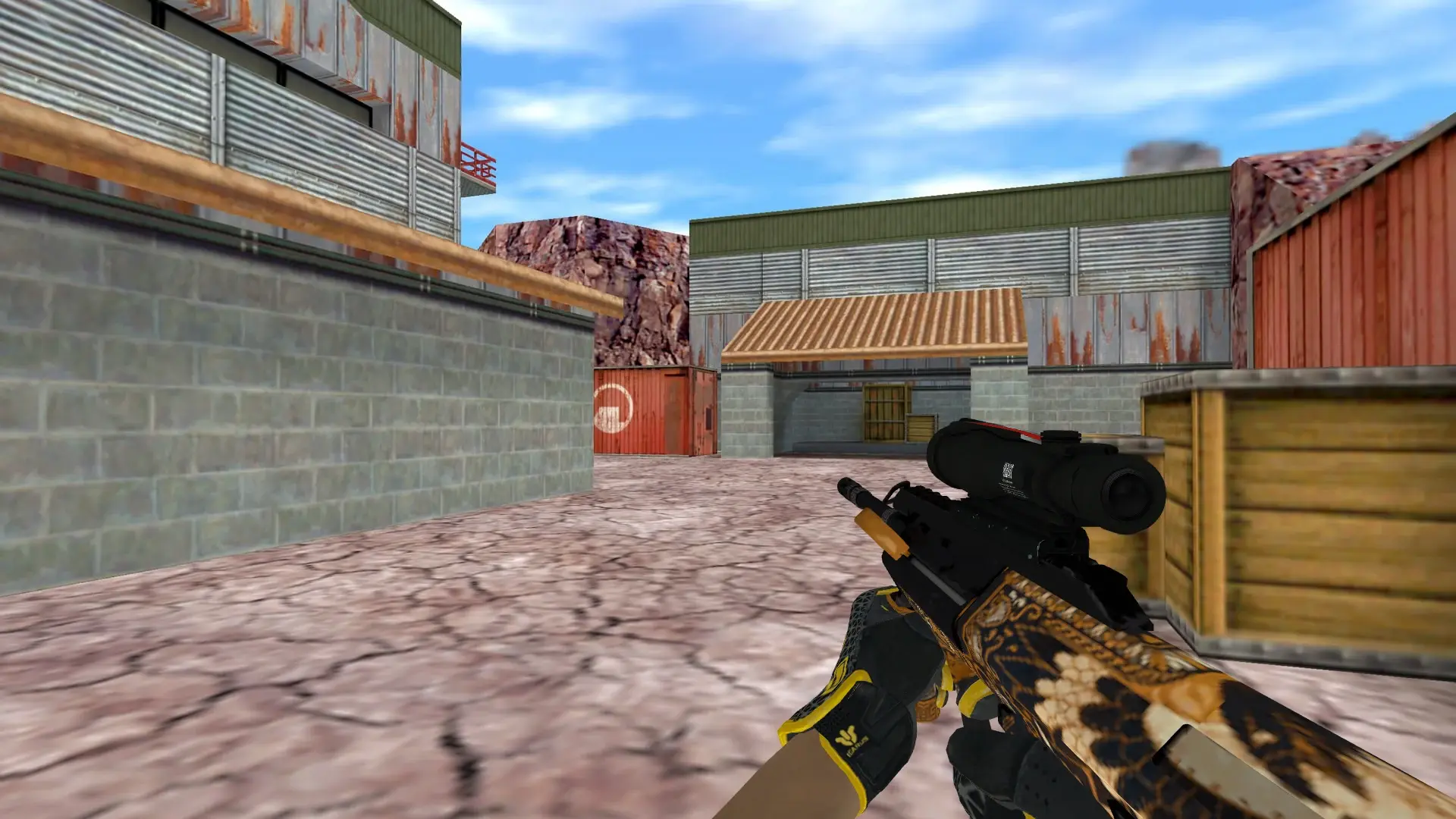 AUG — Sport Gloves Omega Pack — de_nuke (first person)