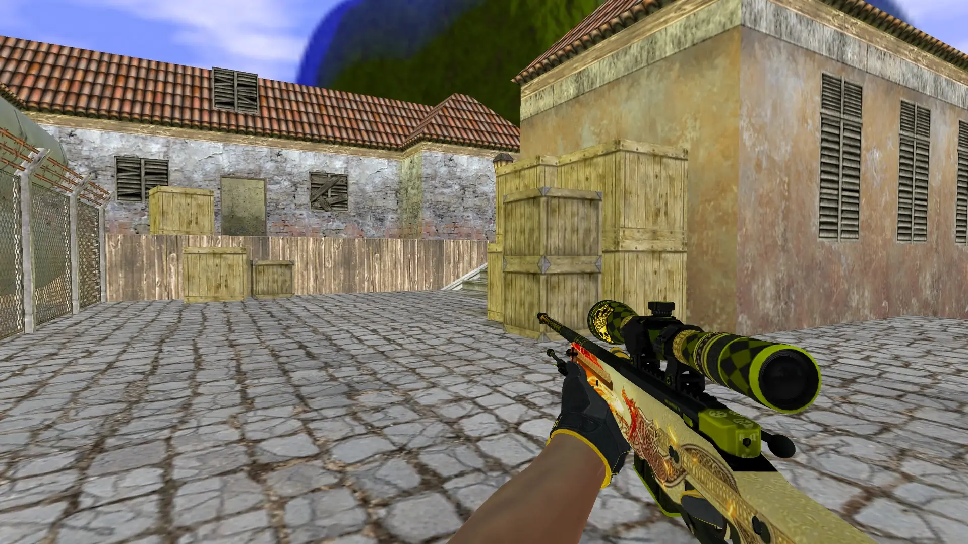 AWP — Sport Gloves Omega Pack — de_inferno (first person)