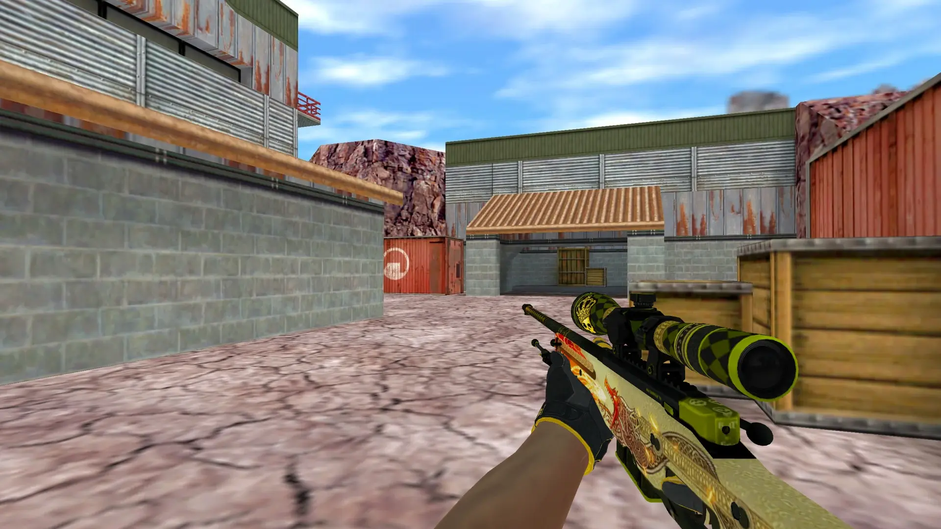 AWP — Sport Gloves Omega Pack — de_nuke (first person)