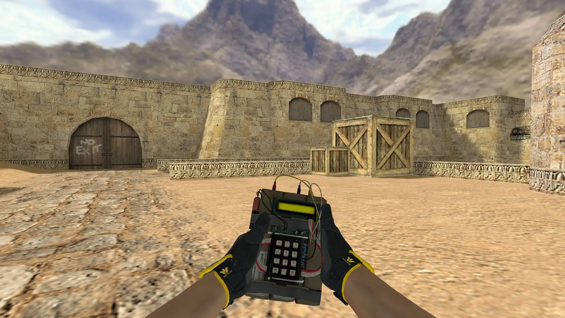 C4 — Sport Gloves Omega Pack — de_dust2 (first person)