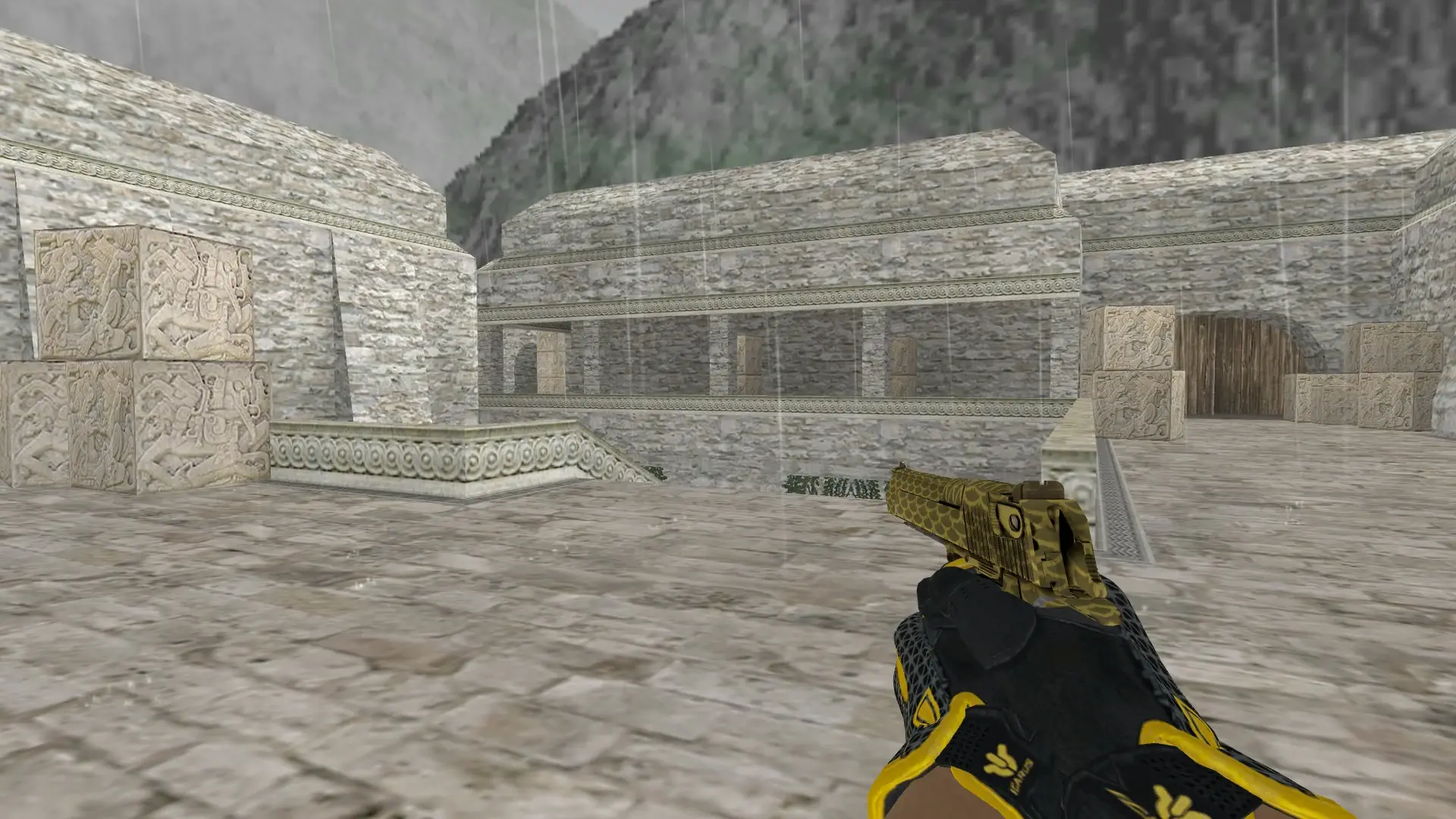 Desert Eagle — Sport Gloves Omega Pack — de_aztec (first person)