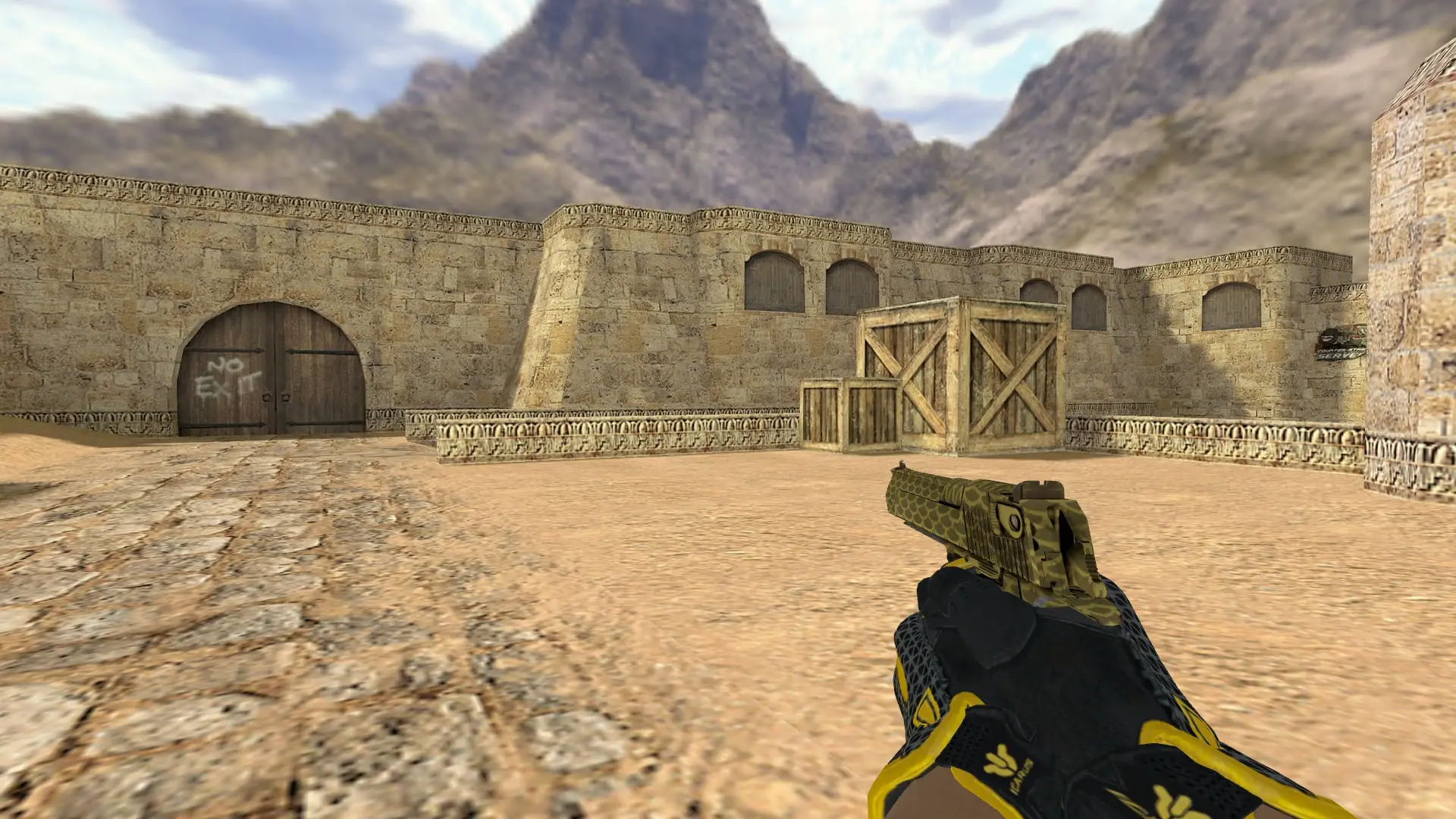 Desert Eagle — Sport Gloves Omega Pack — de_dust2 (first person)