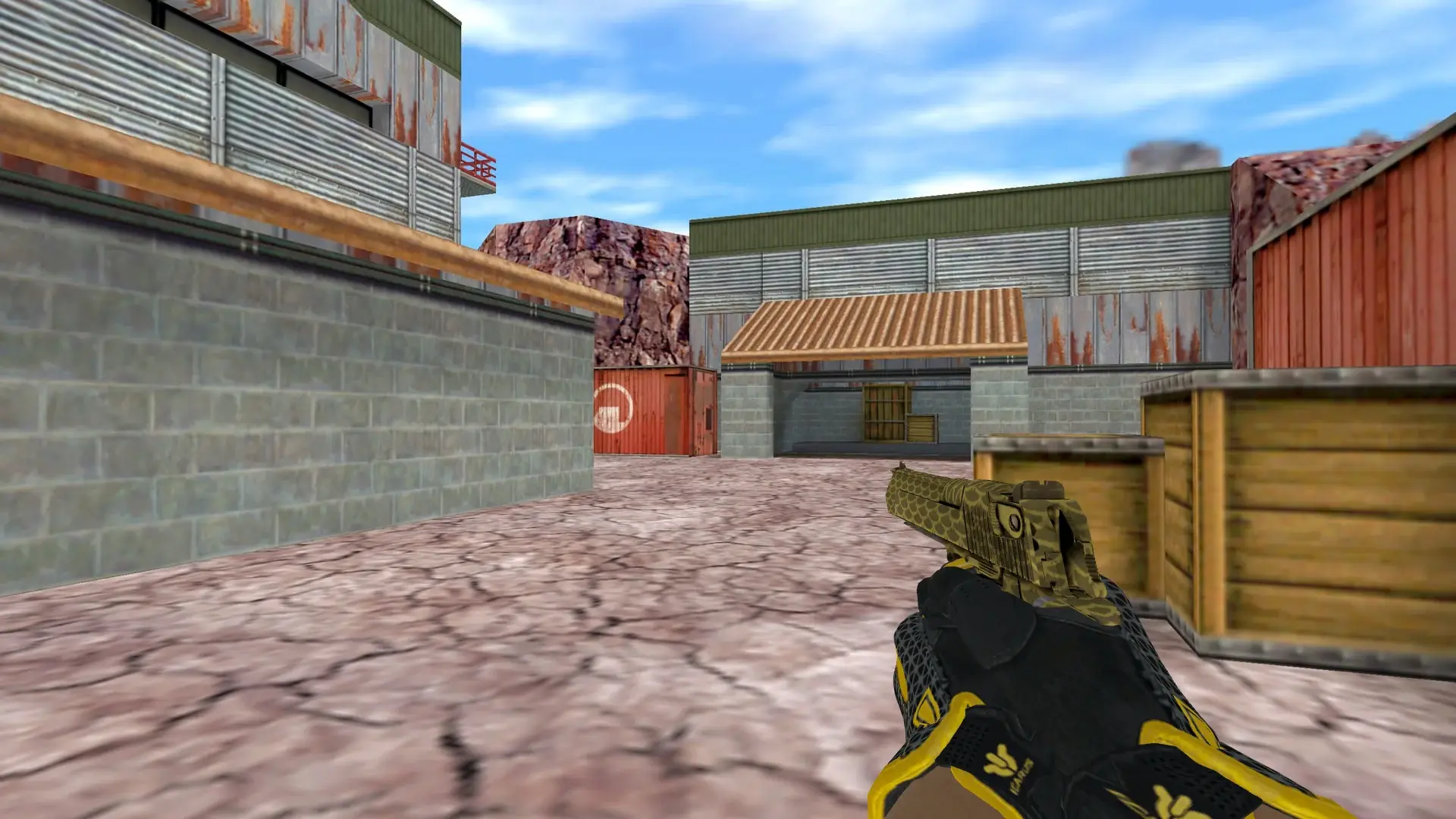 Desert Eagle — Sport Gloves Omega Pack — de_nuke (first person)