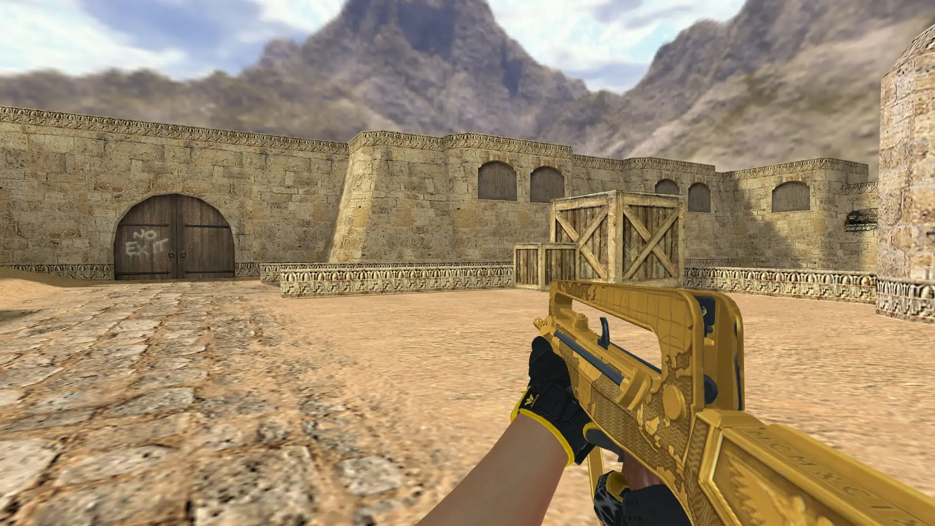 FAMAS — Sport Gloves Omega Pack — de_dust2 (first person)