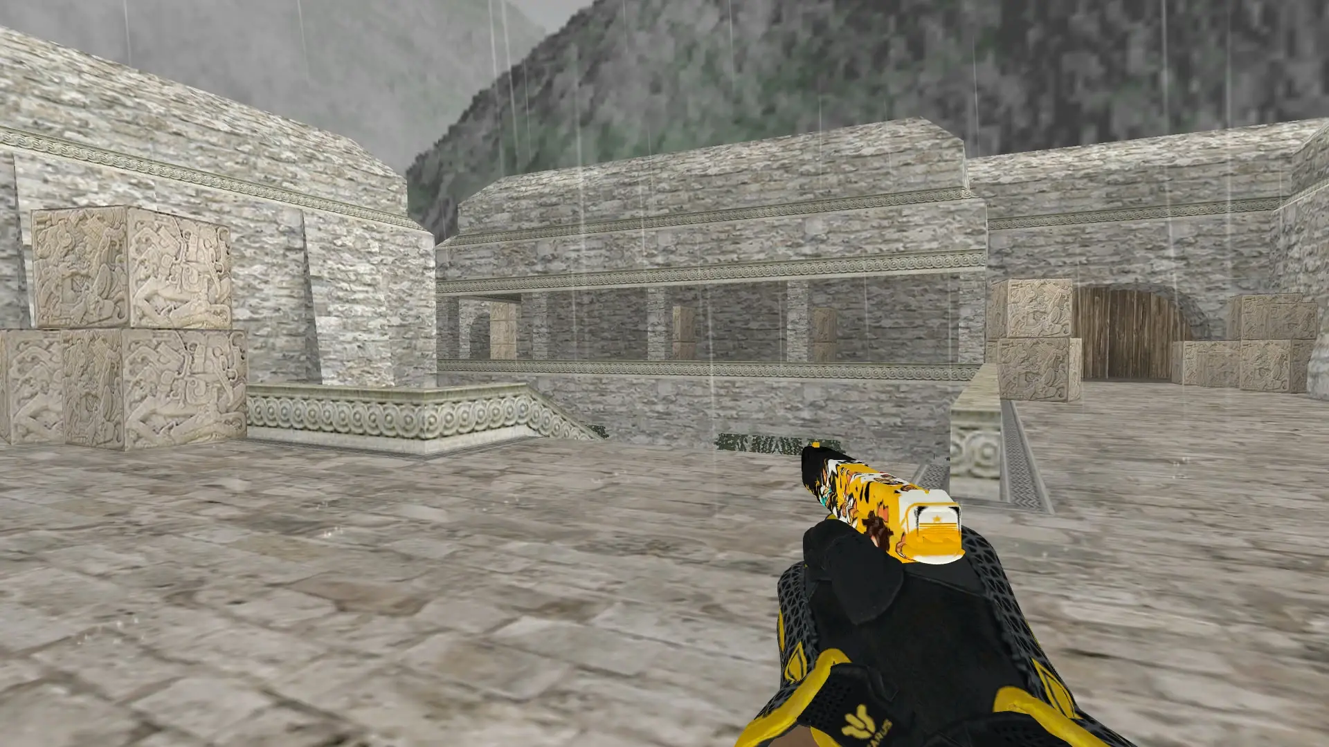 Glock-18 — Sport Gloves Omega Pack — de_aztec (first person)