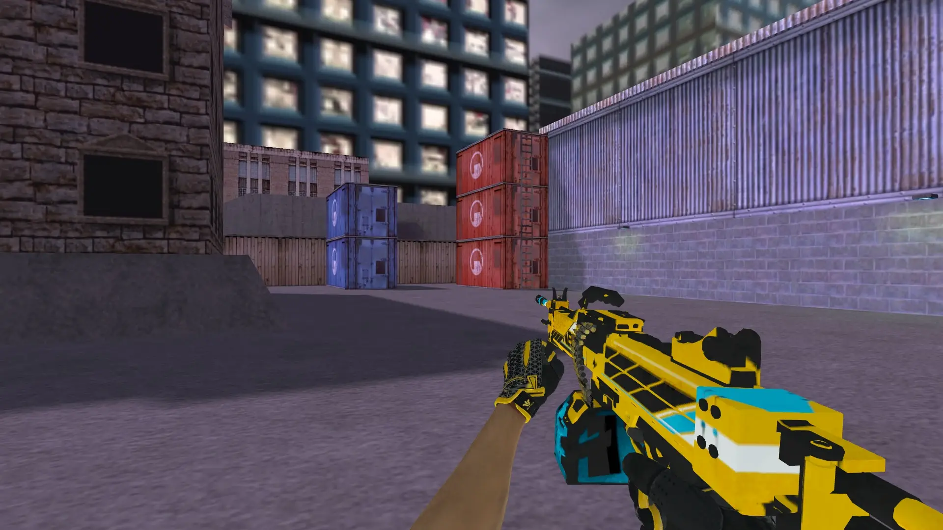 M249 — Sport Gloves Omega Pack — cs_assault (first person)