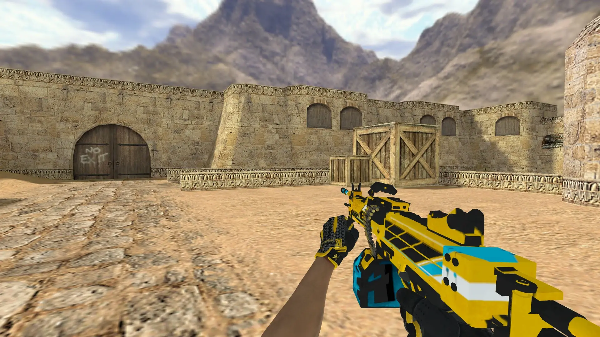 M249 — Sport Gloves Omega Pack — de_dust2 (first person)