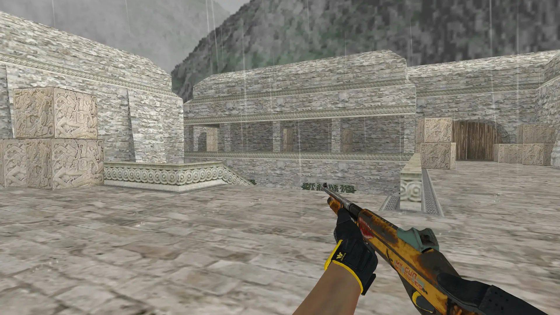 M3 — Sport Gloves Omega Pack — de_aztec (first person)