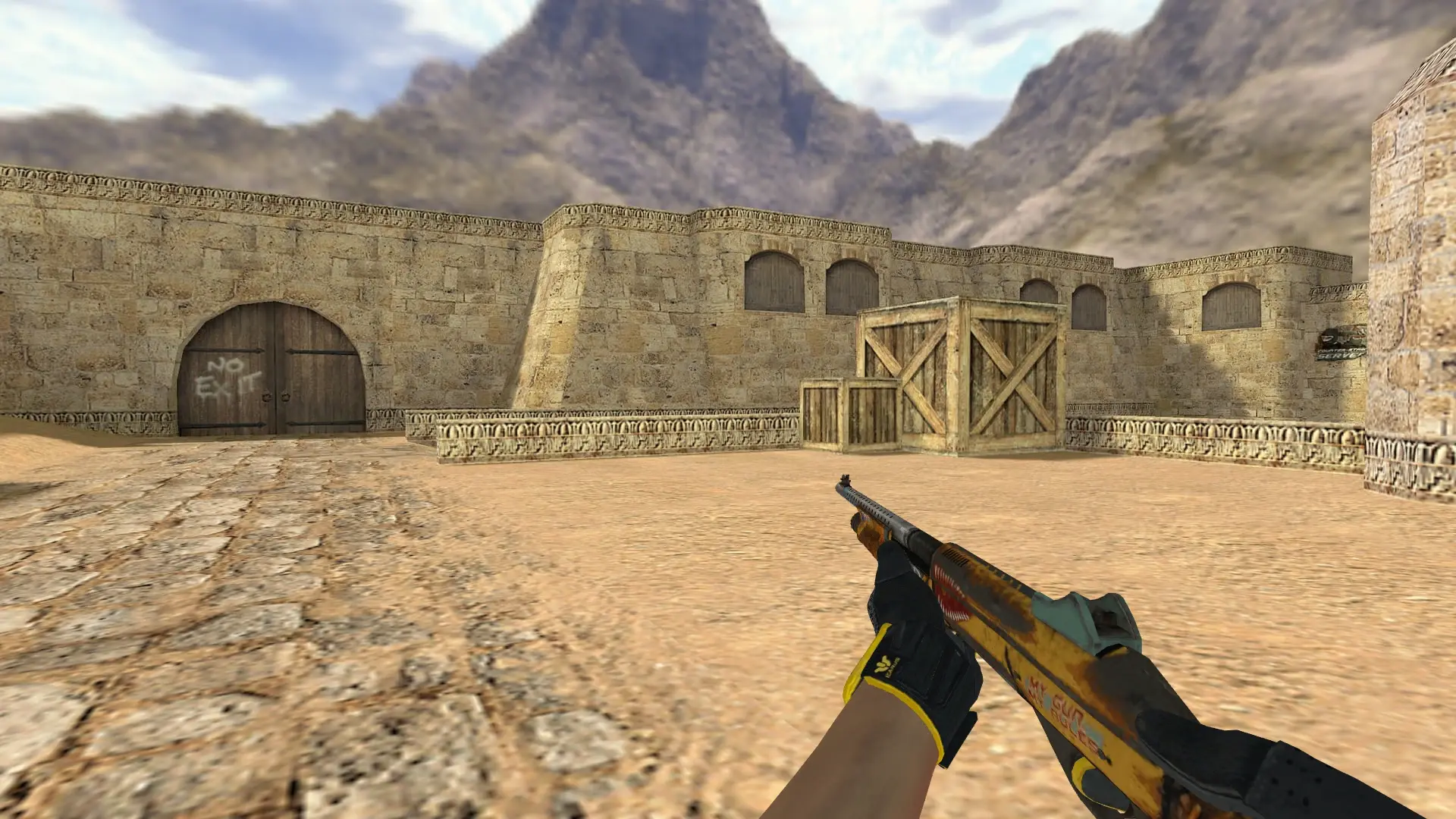 M3 — Sport Gloves Omega Pack — de_dust2 (first person)
