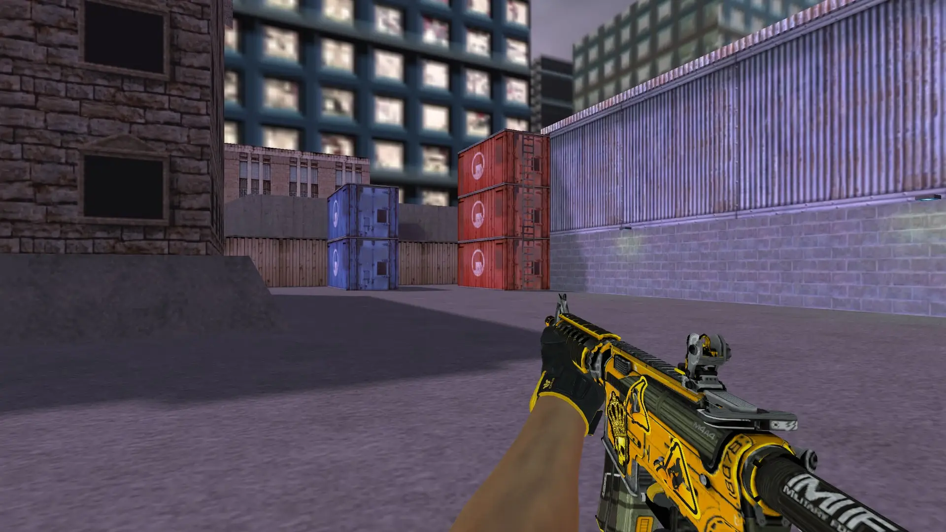 M4A1 — Sport Gloves Omega Pack — cs_assault (first person)