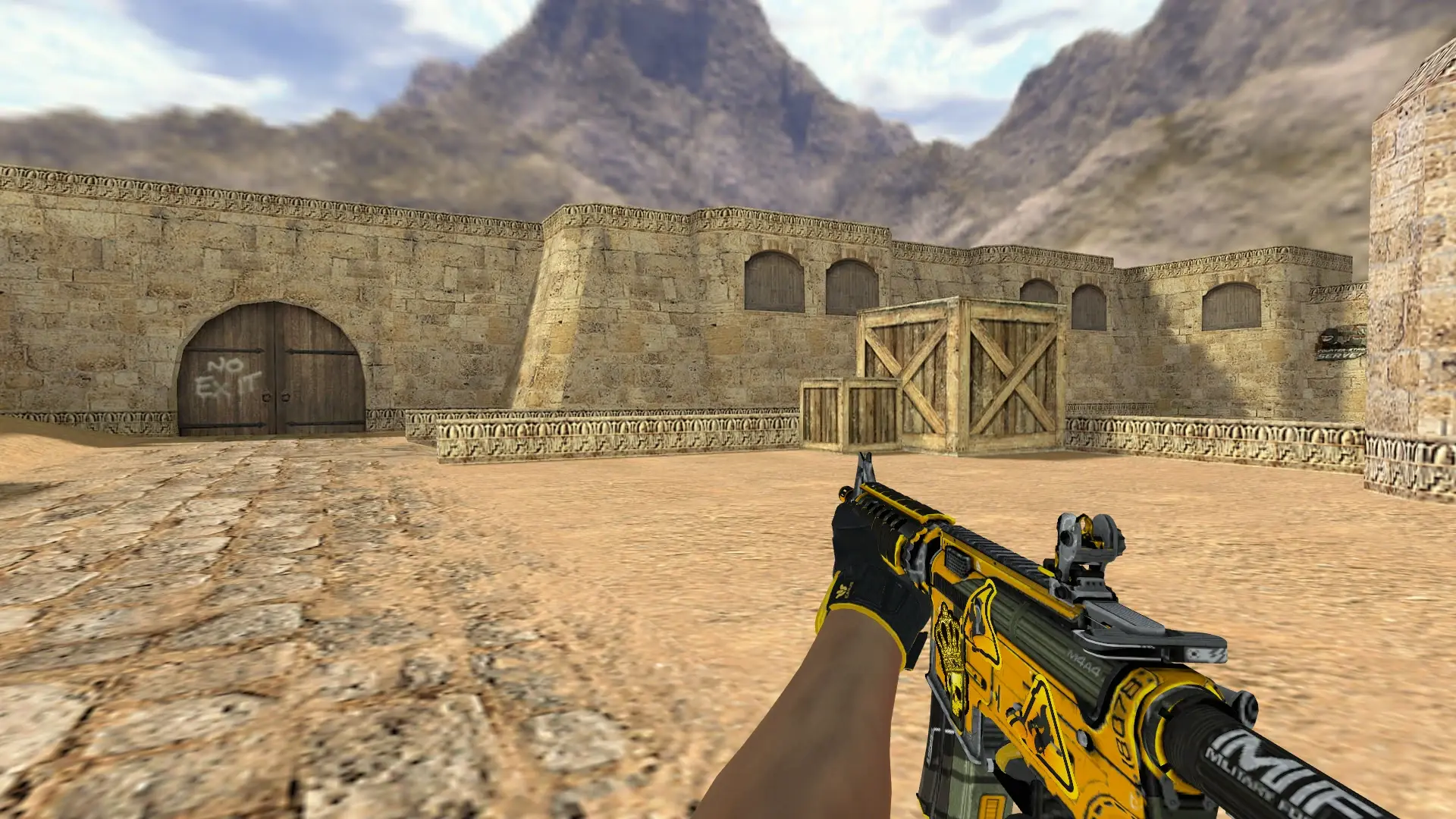 M4A1 — Sport Gloves Omega Pack — de_dust2 (first person)