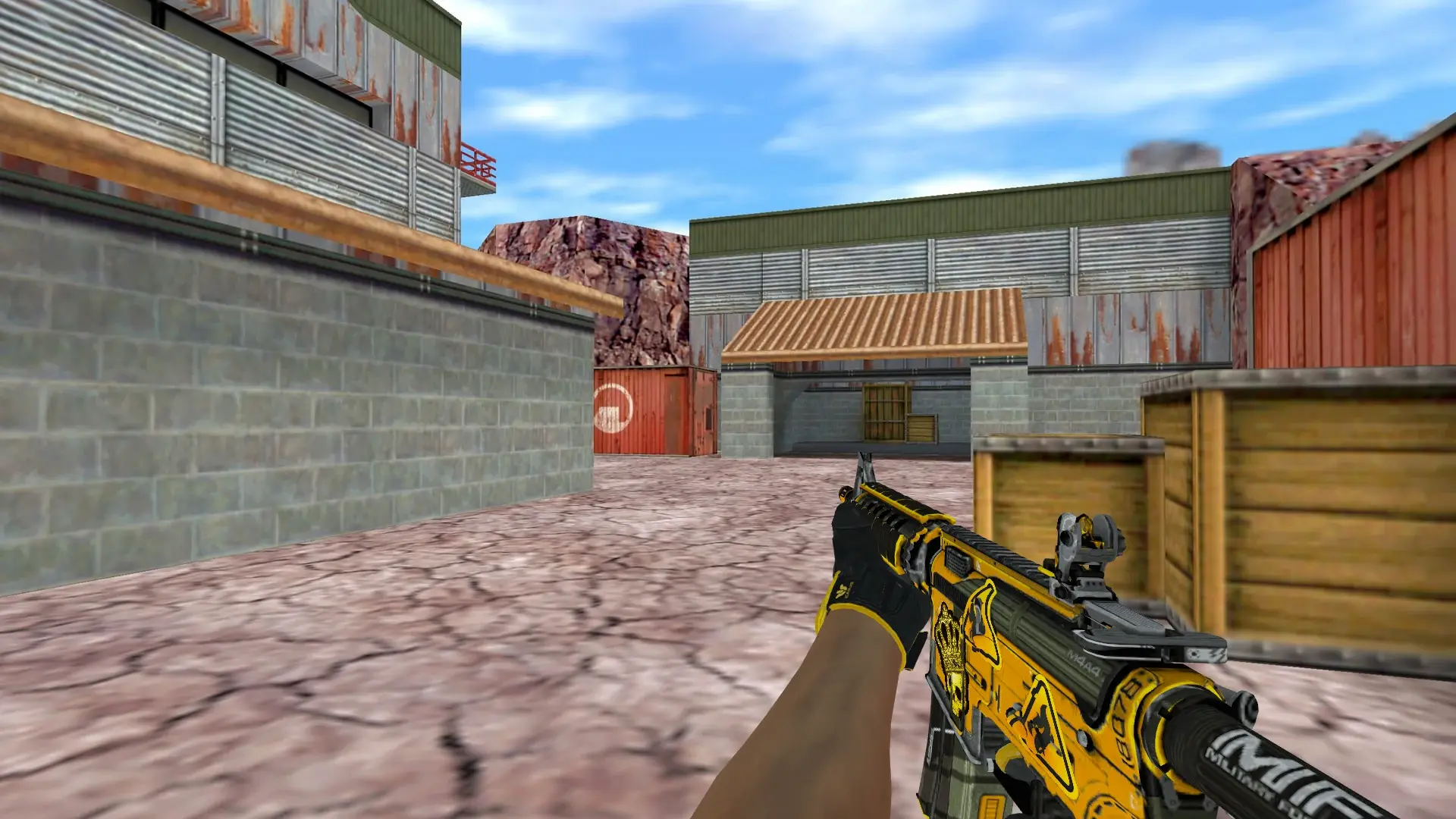 M4A1 — Sport Gloves Omega Pack — de_nuke (first person)