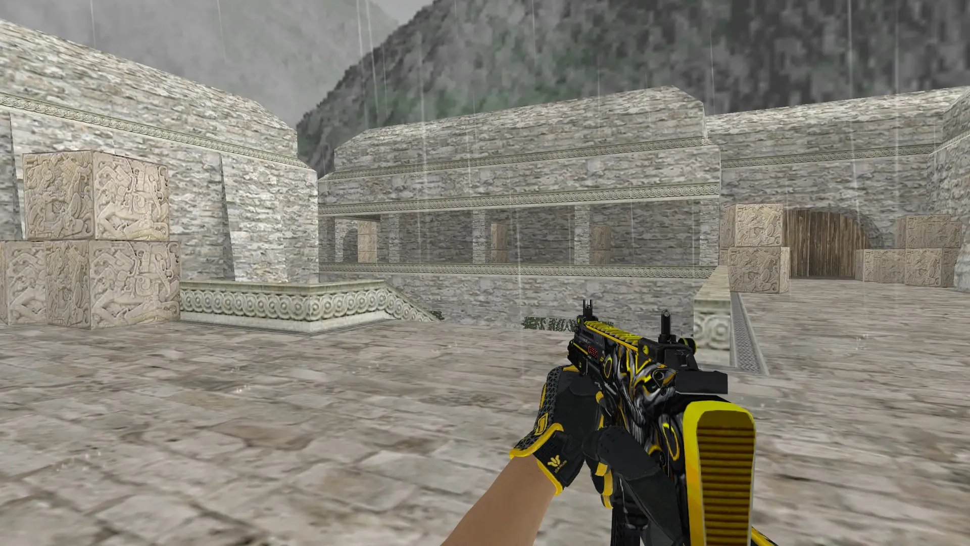 MP5 — Sport Gloves Omega Pack — de_aztec (first person)