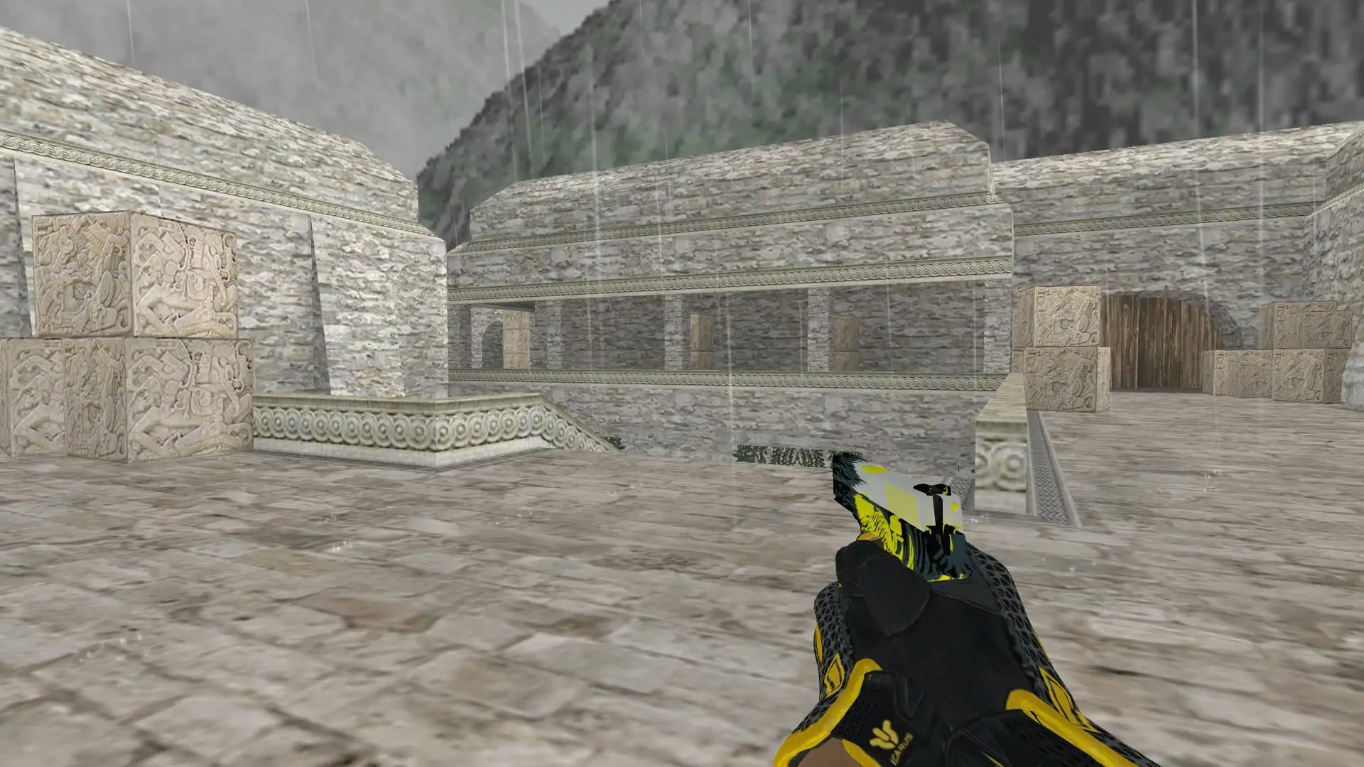 P228 — Sport Gloves Omega Pack — de_aztec (first person)