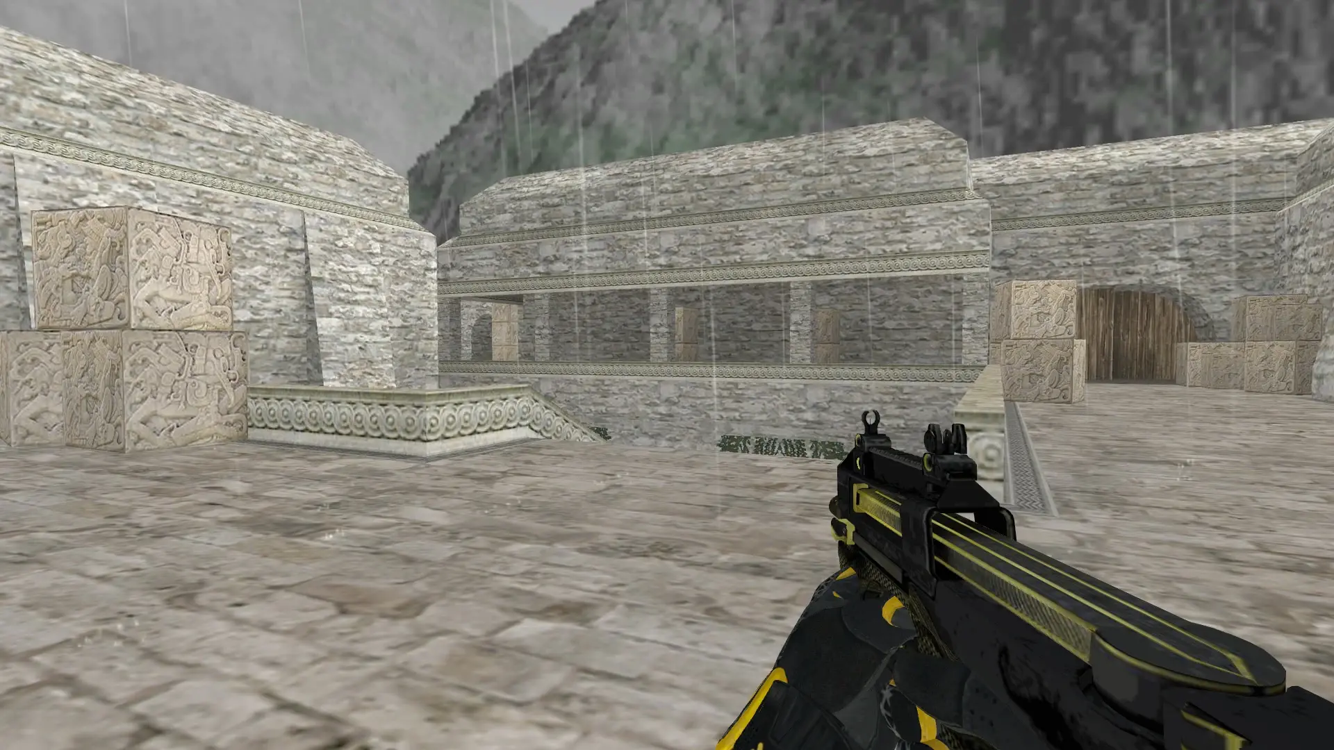 P90 — Sport Gloves Omega Pack — de_aztec (first person)