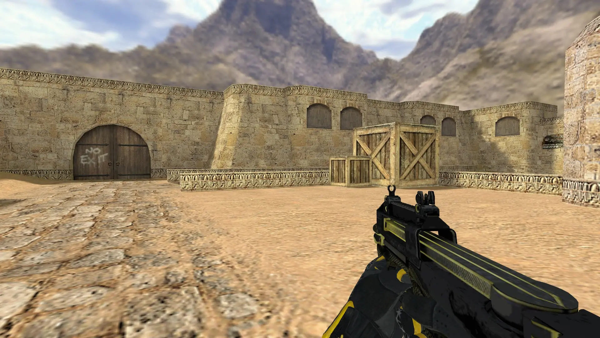 P90 — Sport Gloves Omega Pack — de_dust2 (first person)
