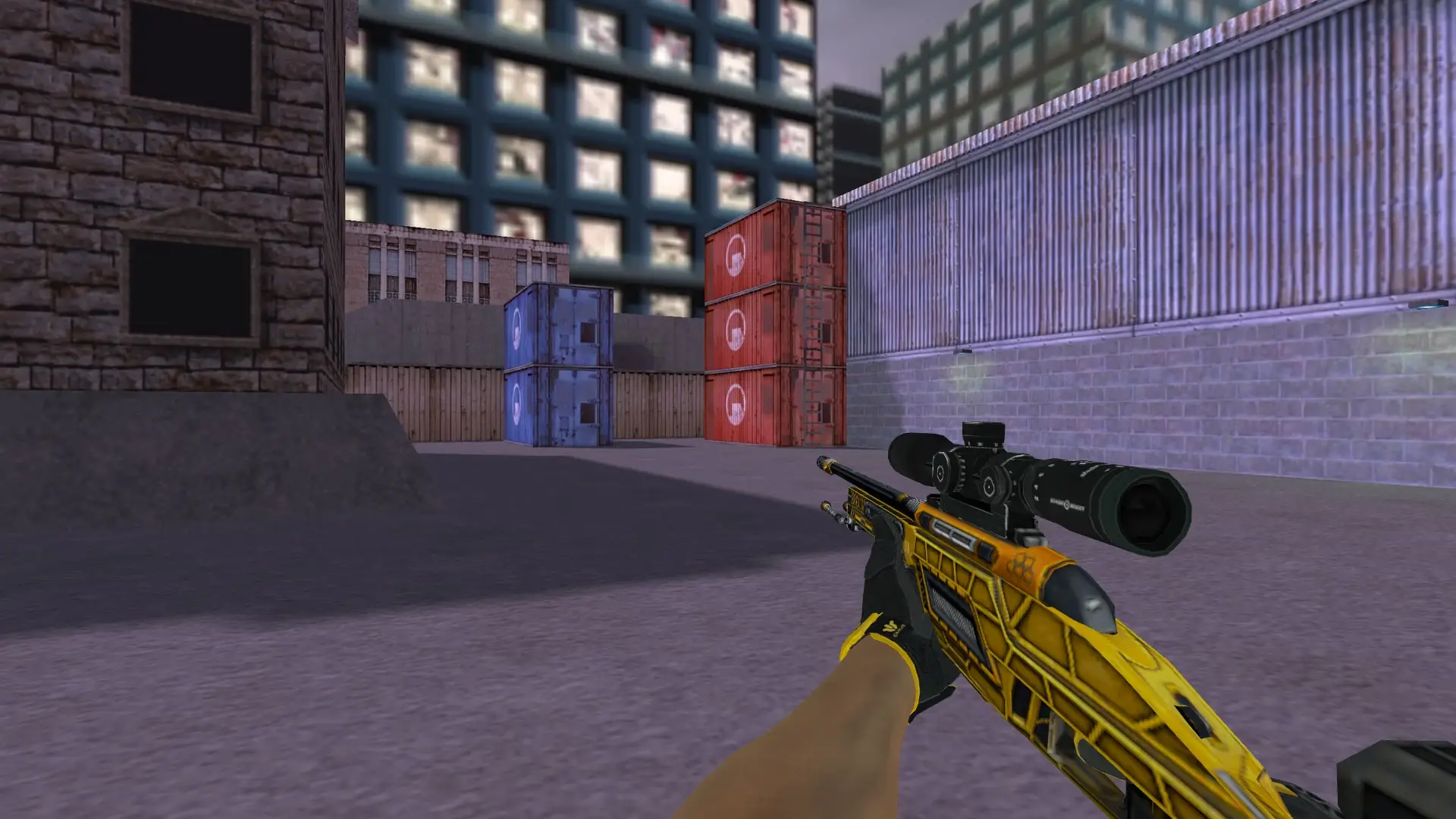 Scout — Sport Gloves Omega Pack — cs_assault (first person)