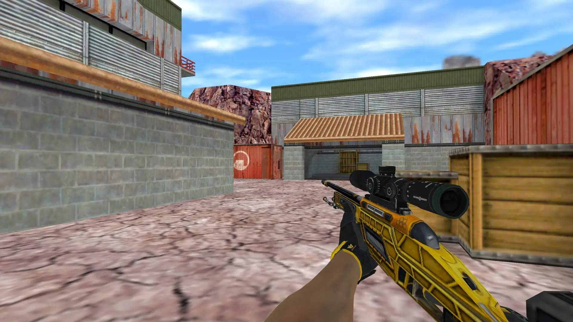Scout — Sport Gloves Omega Pack — de_nuke (first person)