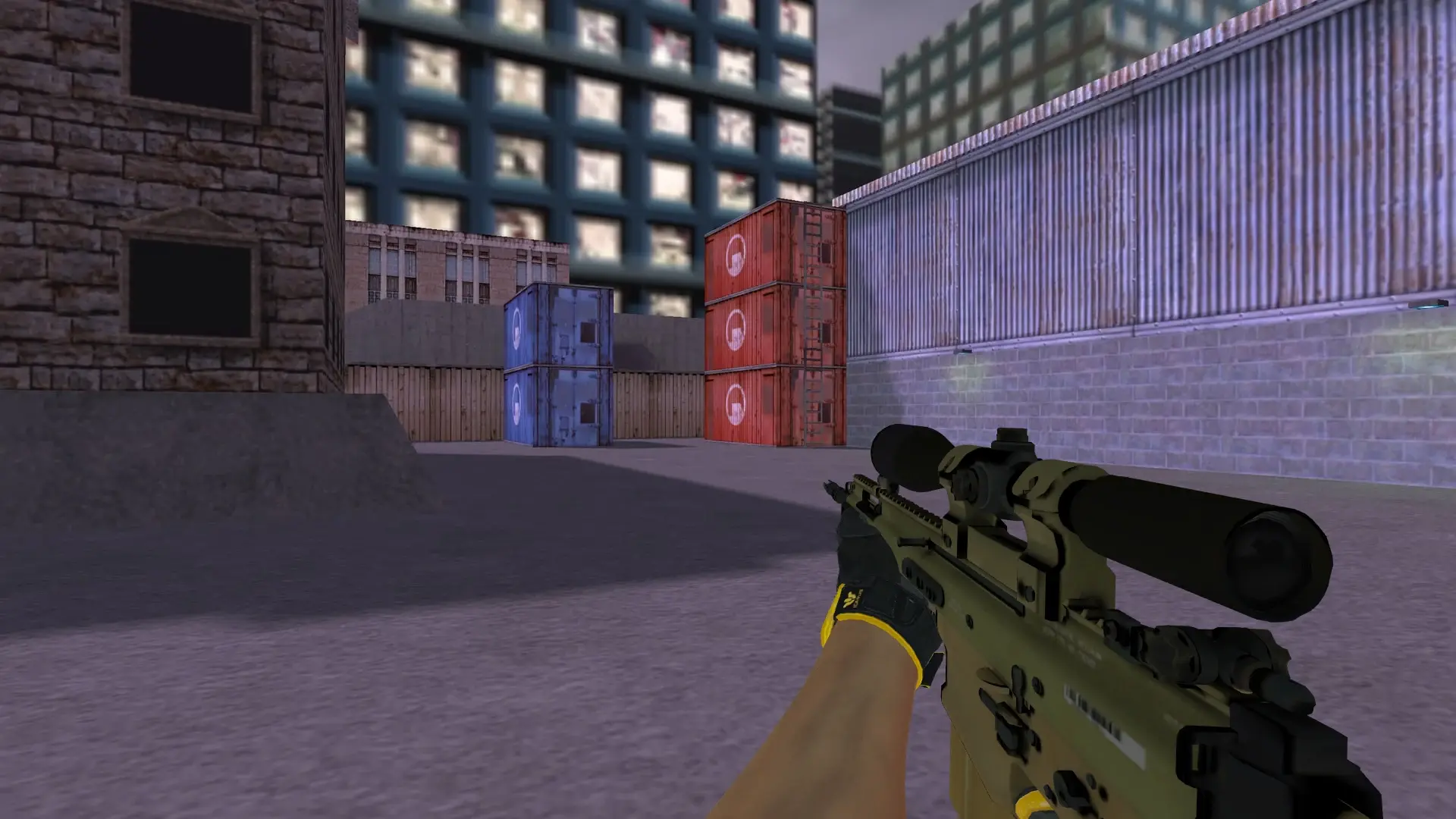 SG550 — Sport Gloves Omega Pack — cs_assault (first person)