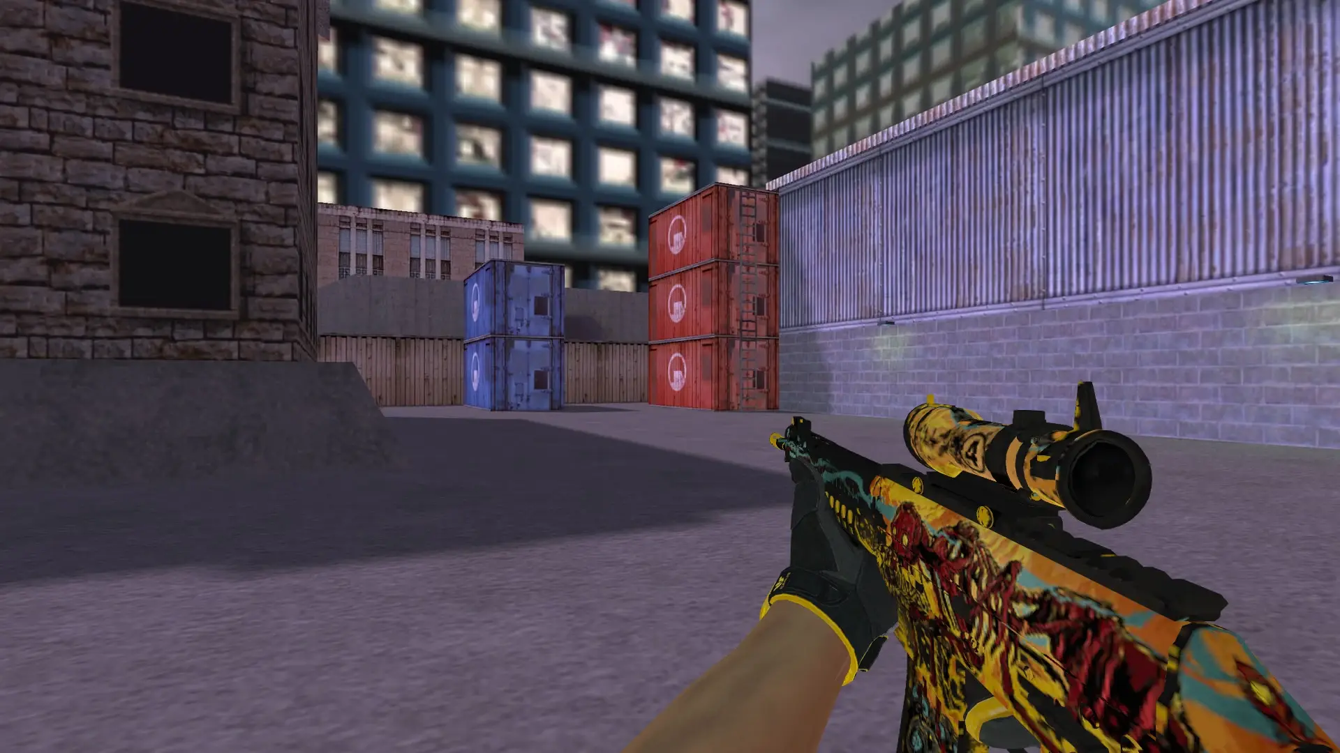 SG552 — Sport Gloves Omega Pack — cs_assault (first person)