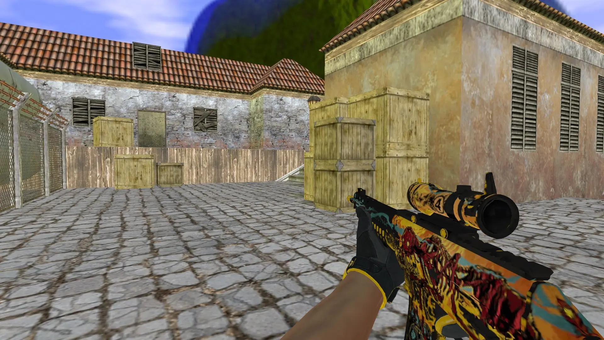 SG552 — Sport Gloves Omega Pack — de_inferno (first person)