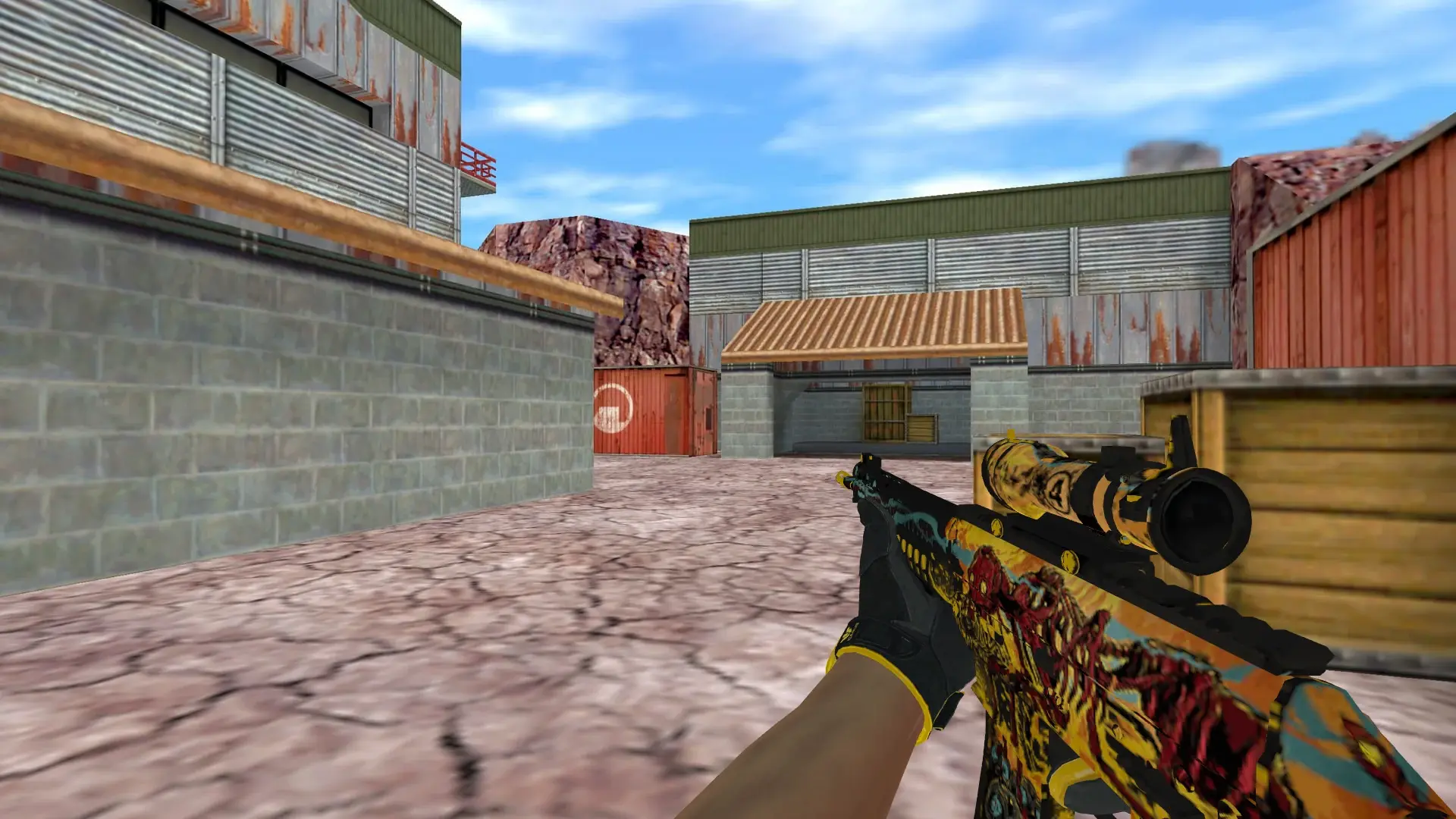 SG552 — Sport Gloves Omega Pack — de_nuke (first person)