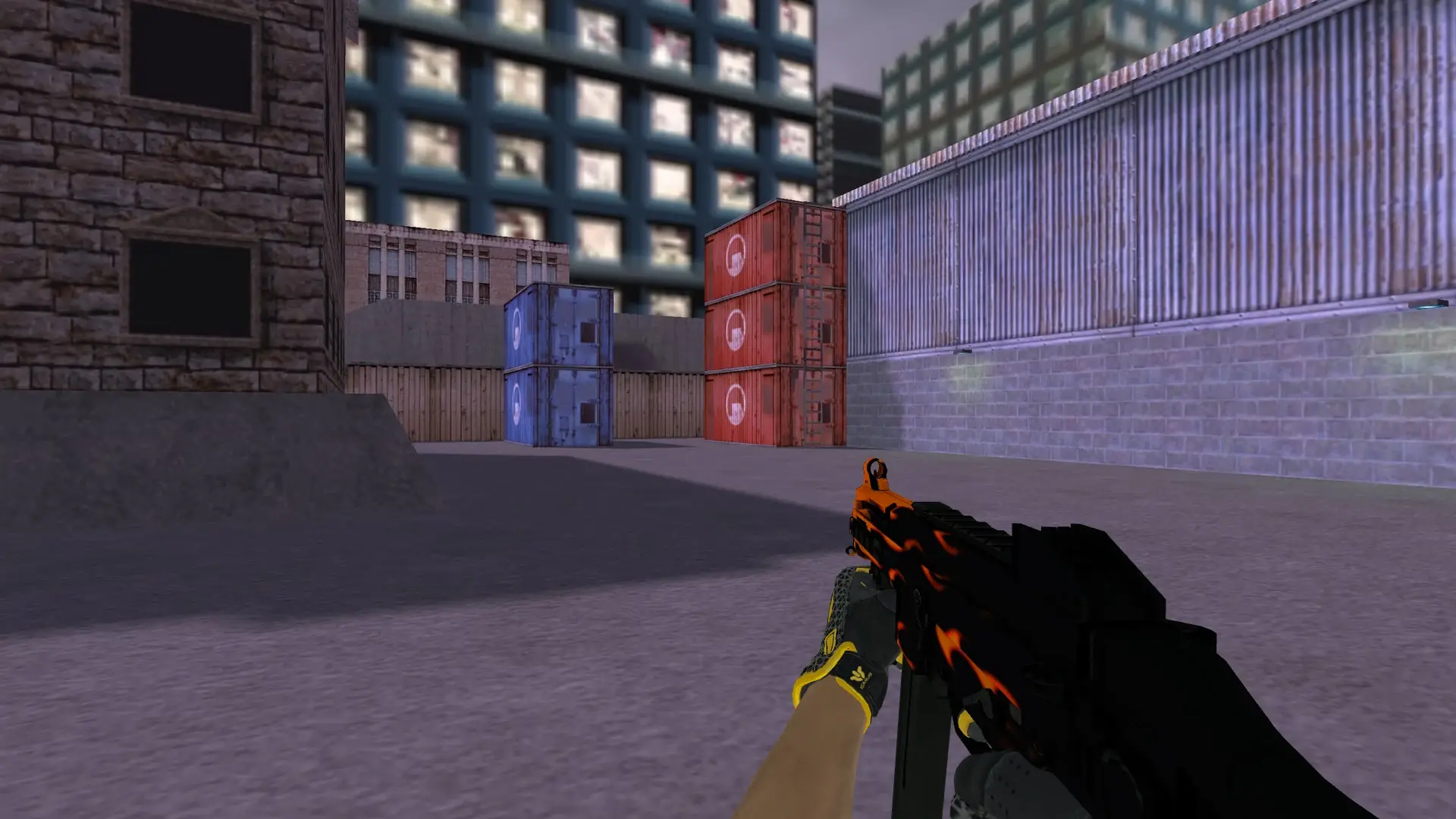 UMP-45 — Sport Gloves Omega Pack — cs_assault (first person)