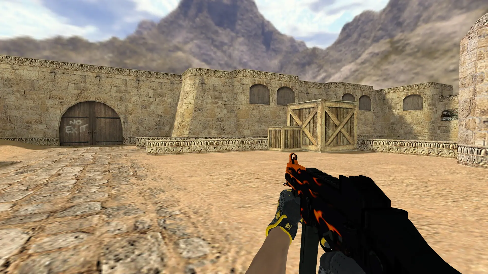 UMP-45 — Sport Gloves Omega Pack — de_dust2 (first person)
