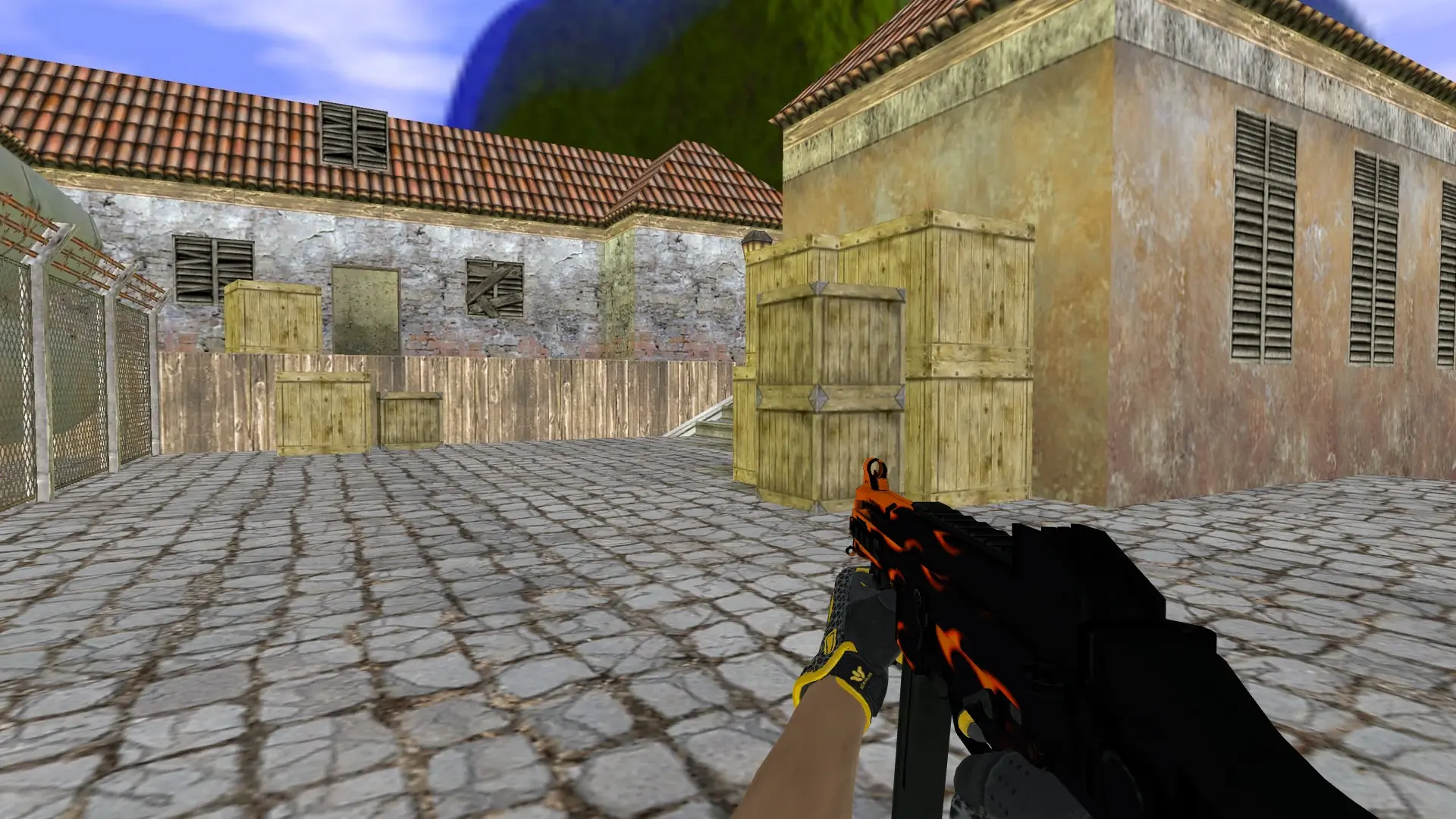 UMP-45 — Sport Gloves Omega Pack — de_inferno (first person)