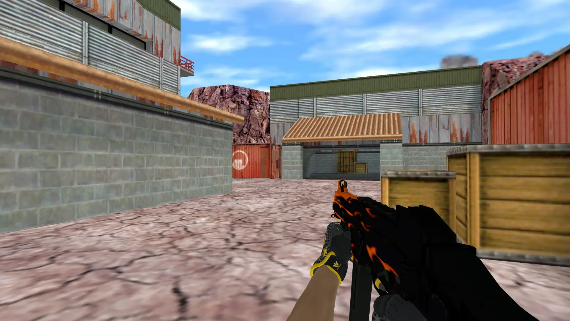 UMP-45 — Sport Gloves Omega Pack — de_nuke (first person)