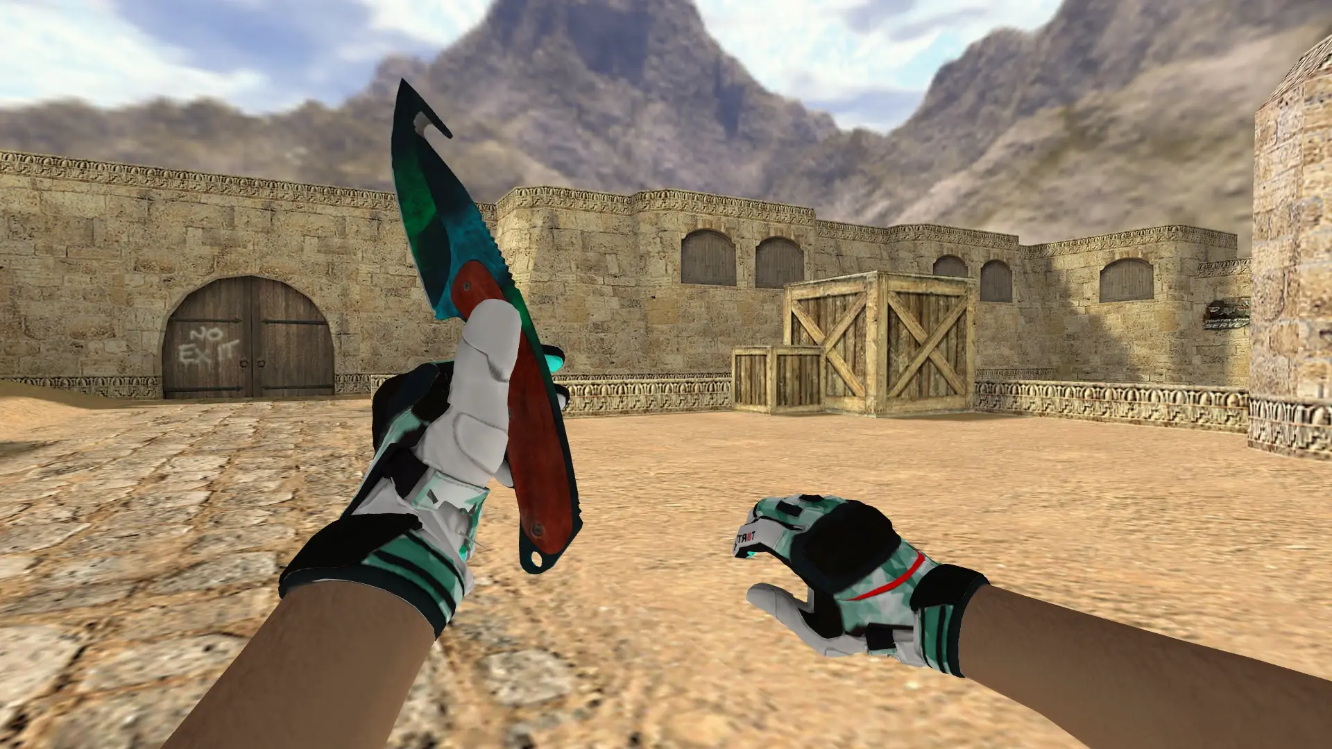 Gut Gamma P4 — Moto Gloves Spearmint Pack — de_dust2 (first person)
