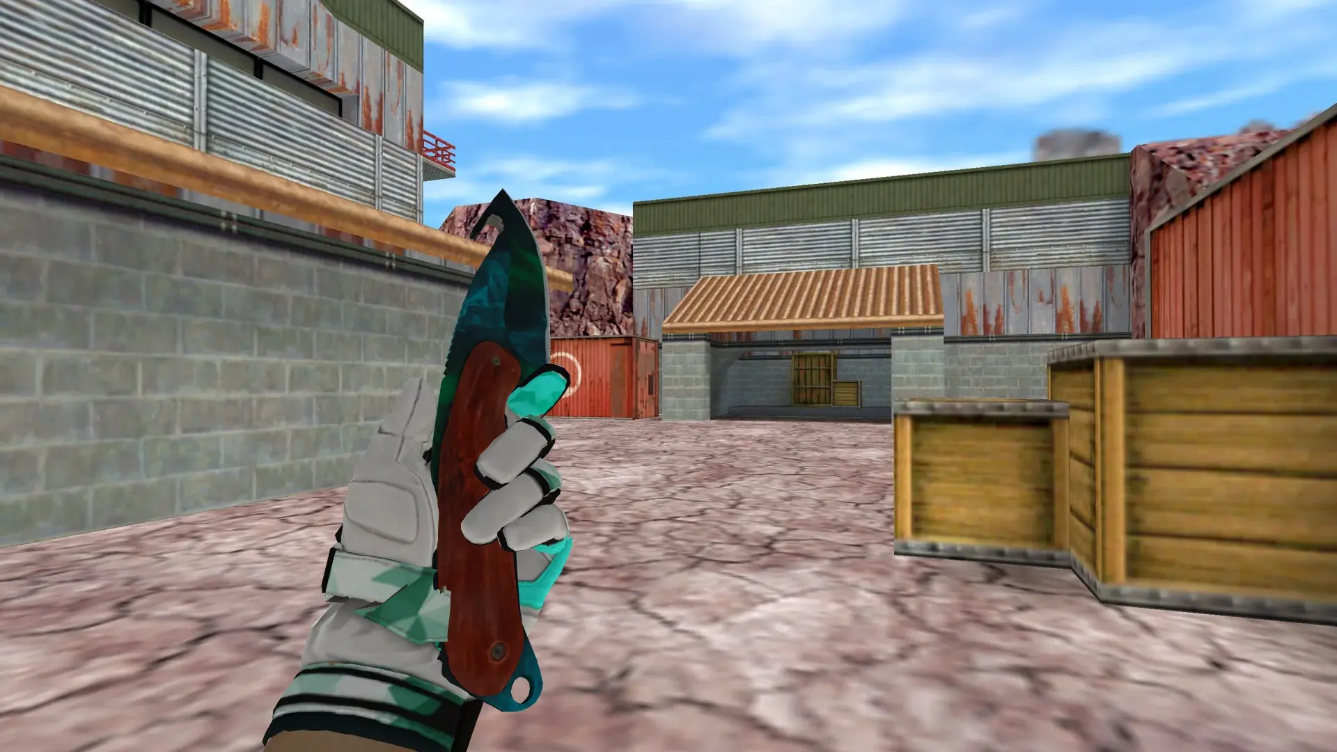 Gut Gamma P4 — Moto Gloves Spearmint Pack — de_nuke (first person)
