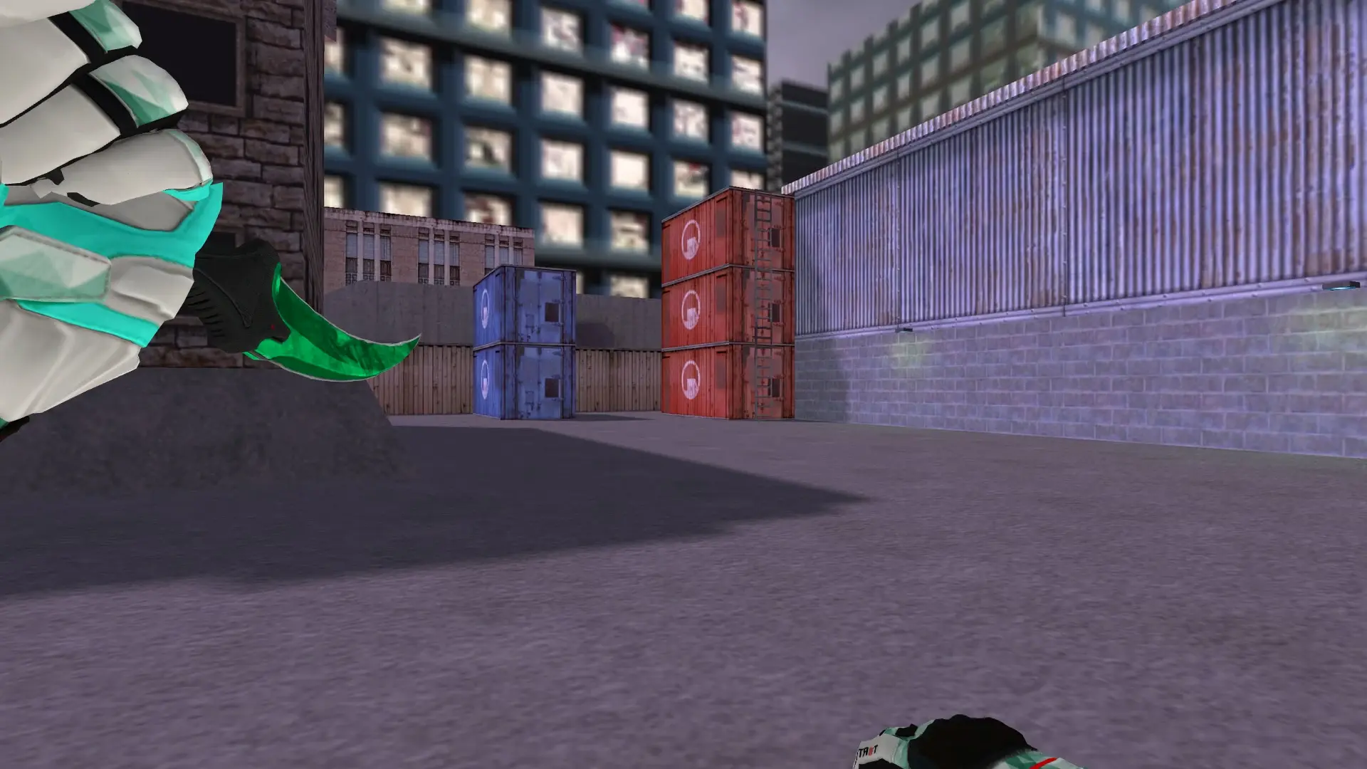 Karambit Emerald — Moto Gloves Spearmint Pack — cs_assault (first person)